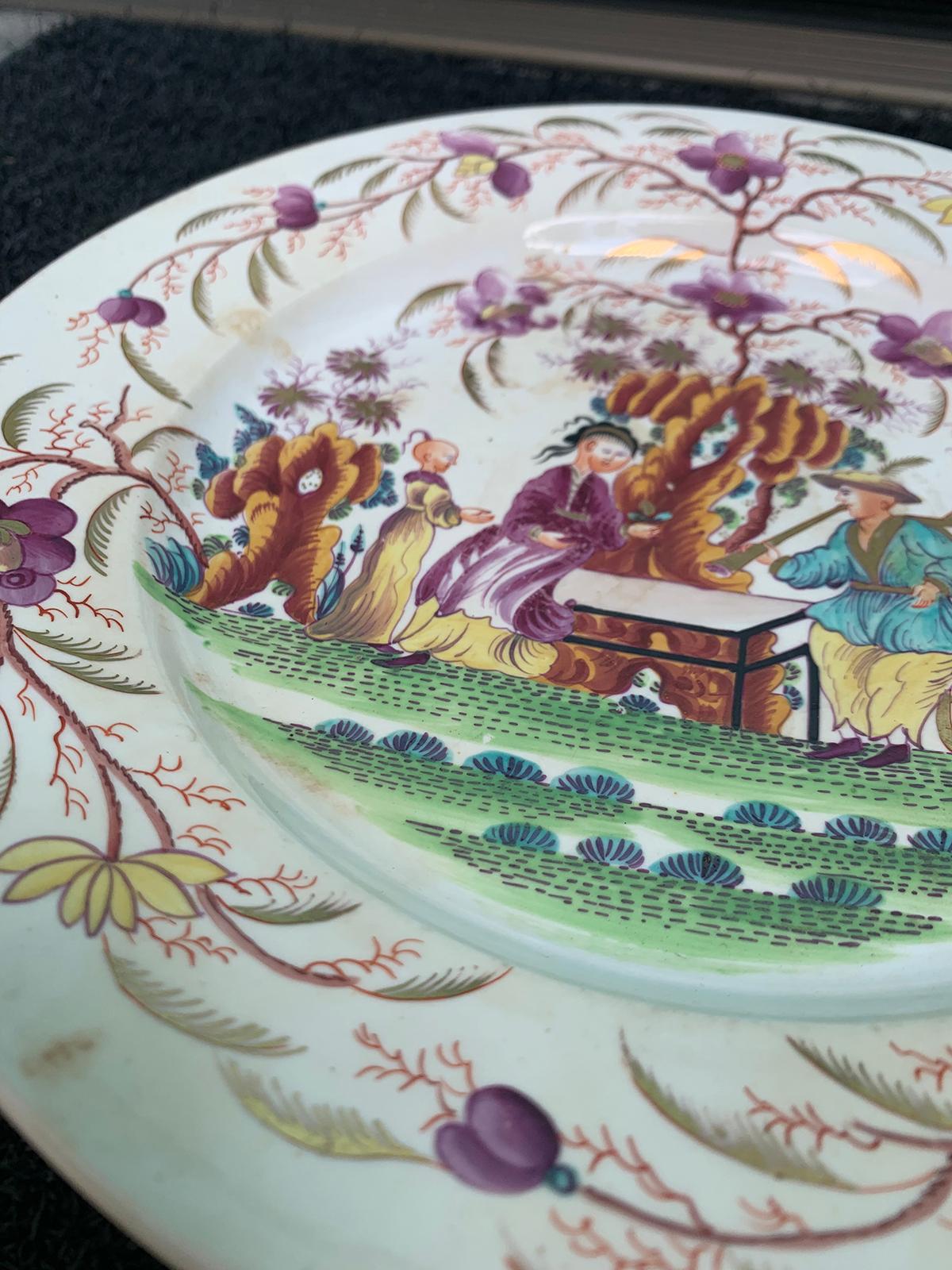 18th Century English Porcelain Plate, Possibly New Hall For Sale 4