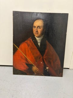 Portrait d'un architecte ou d'un érudit anglais du 18e siècle Peinture de maître ancienne