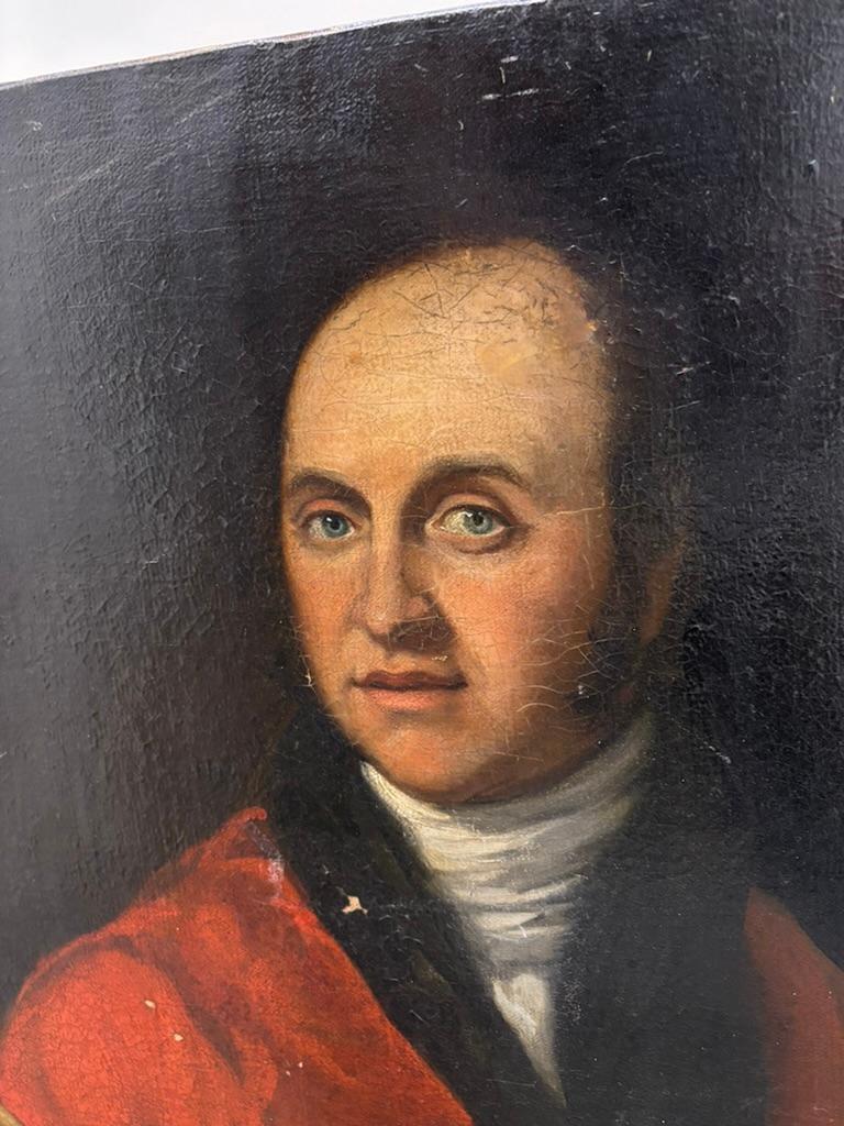 18. Jahrhundert Englisch Porträt eines Architekten oder Gelehrten Gemälde Alter Meister (Handbemalt) im Angebot