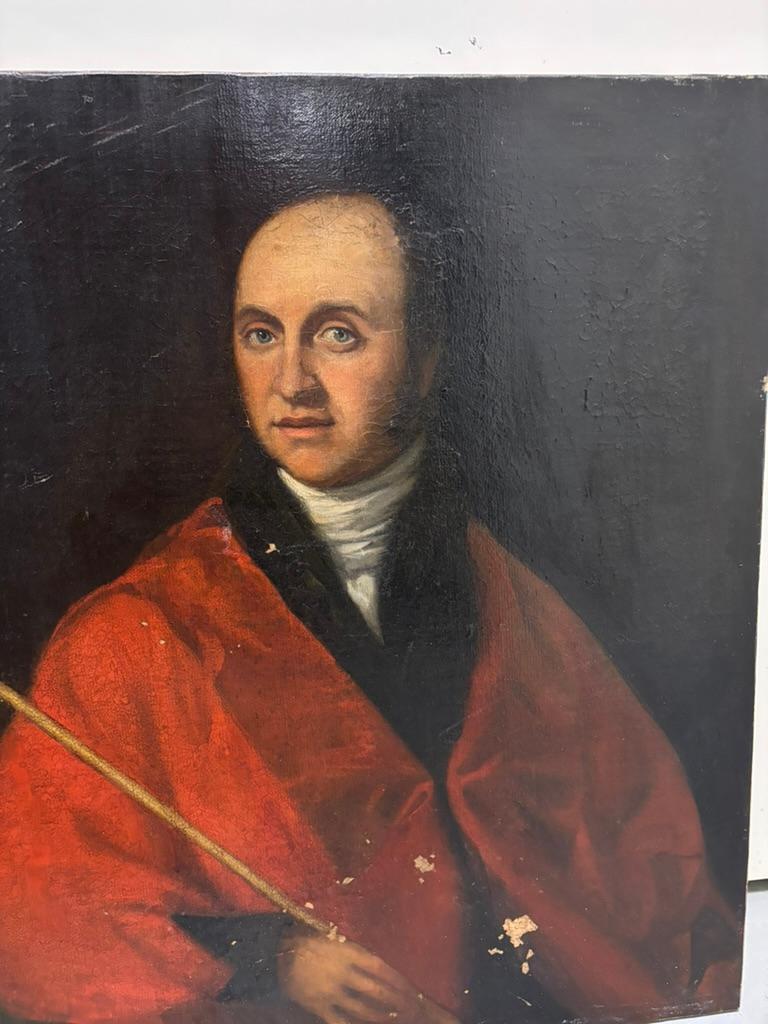 18. Jahrhundert Englisch Porträt eines Architekten oder Gelehrten Gemälde Alter Meister im Angebot 2