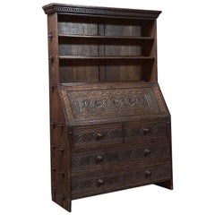 Antique 18th Century English Renaissance Secretary Bookcase