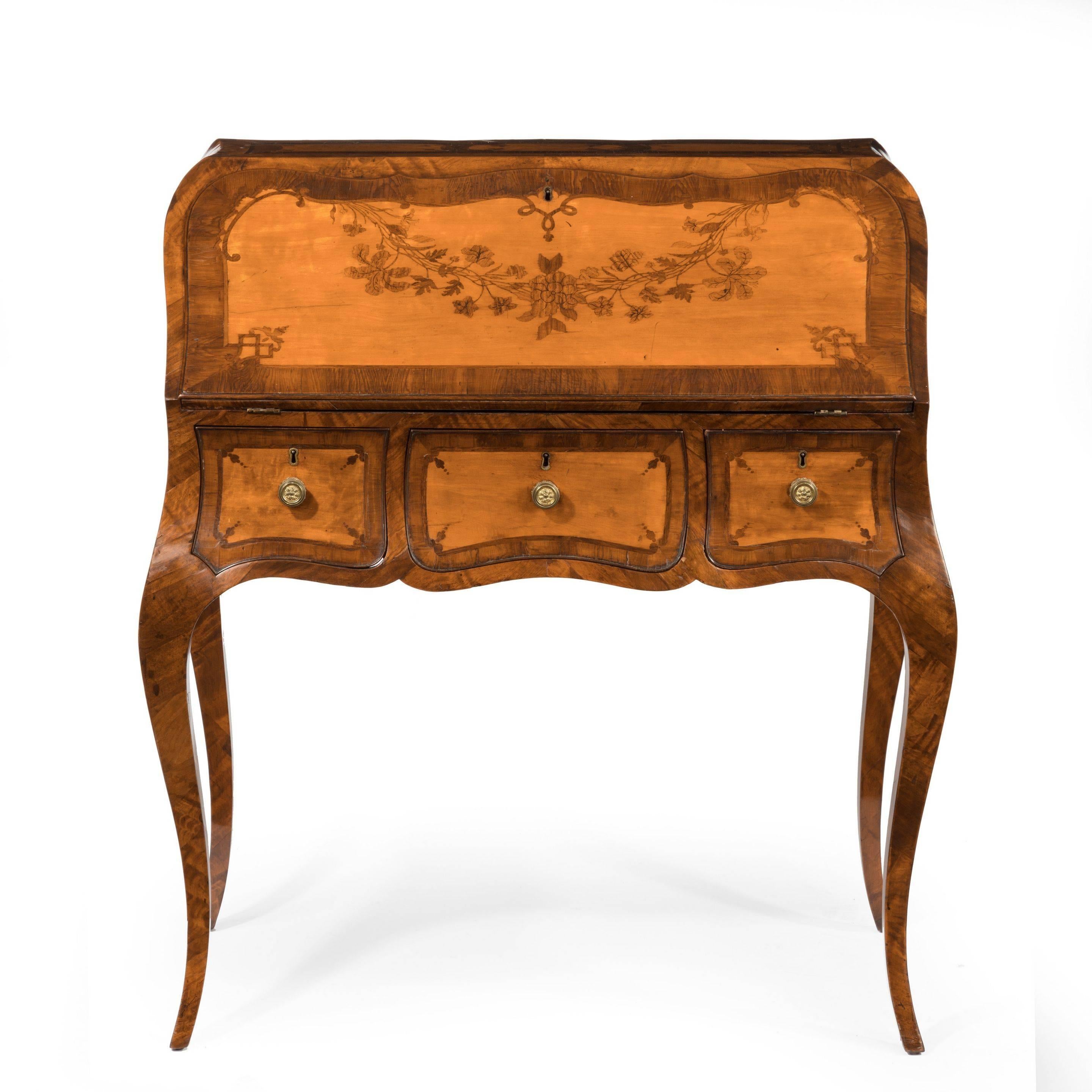 Late 18th Century 18th Century English Satinwood Bureau