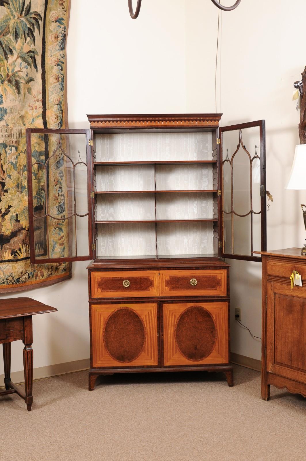 18th Century English Satinwood Secretary Bookcase 5
