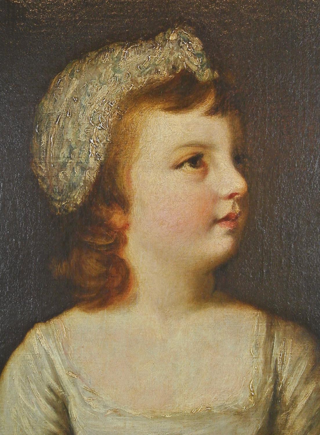 18th Century English School, Lady Catherine Mary Manners as a child In Good Condition For Sale In Heathfield, GB