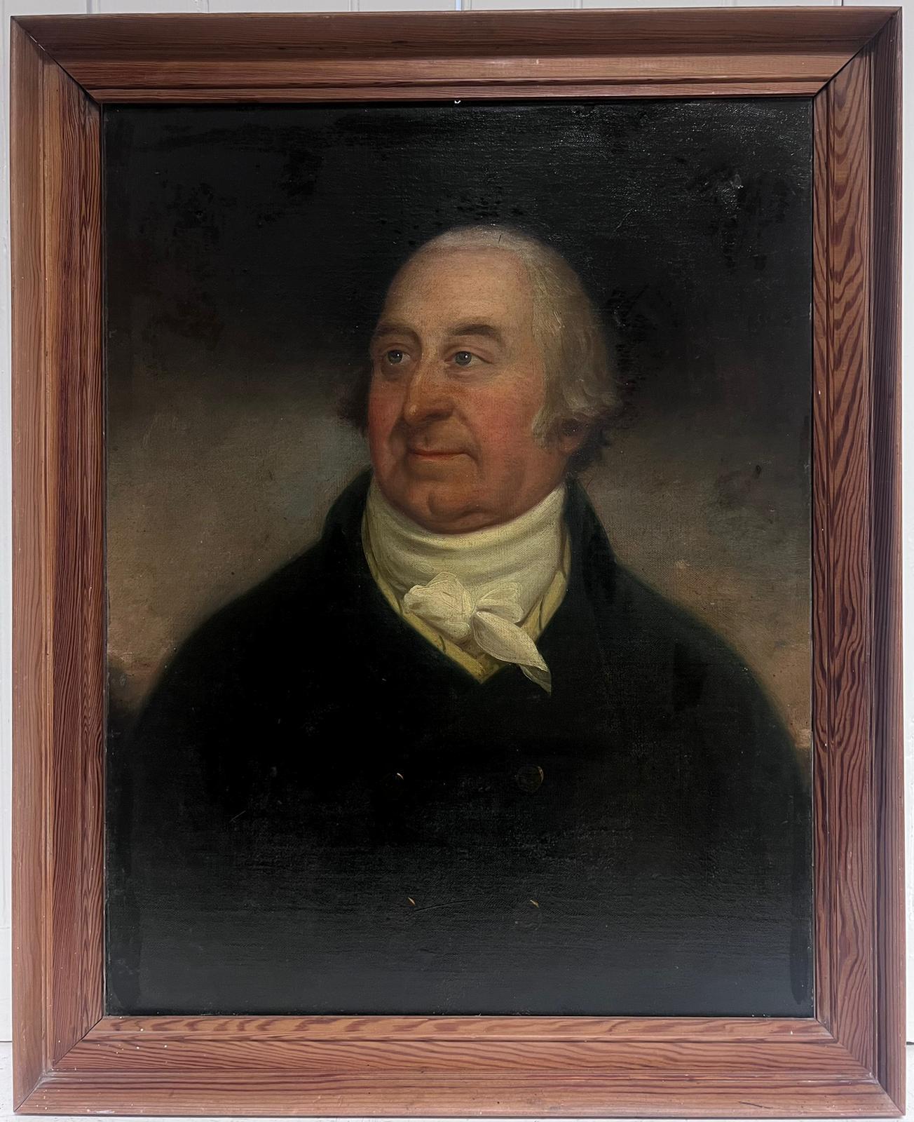 Portrait of a Gentleman
English School, late 18th century
oil on canvas, framed
framed: 29 x 23.5  inches
canvas: 26 x 19.5 inches
provenance: private collection, England
condition: very good and sound condition