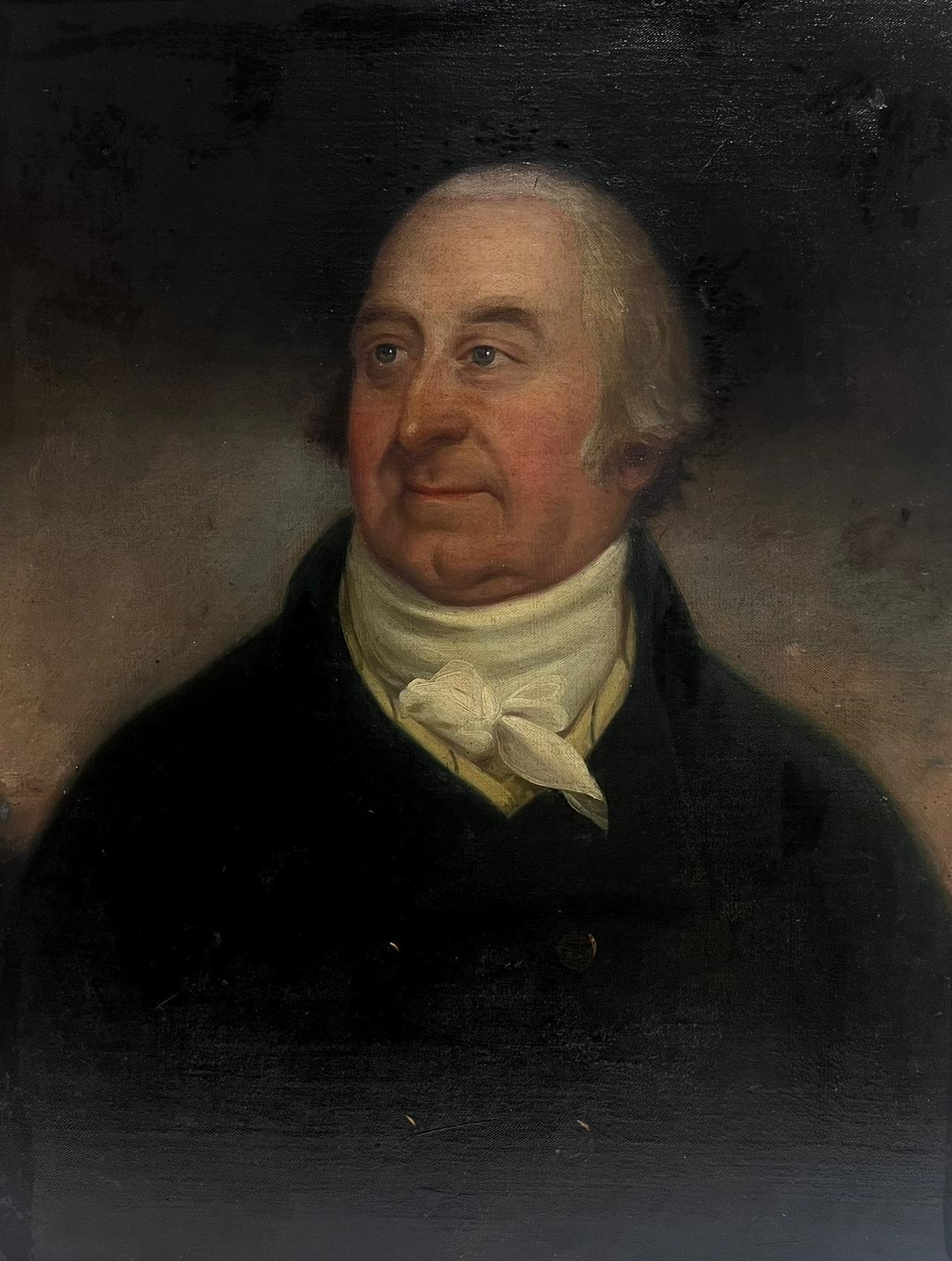 Fine Georgian Oil Painting British Portrait of 18th Century Gentleman 