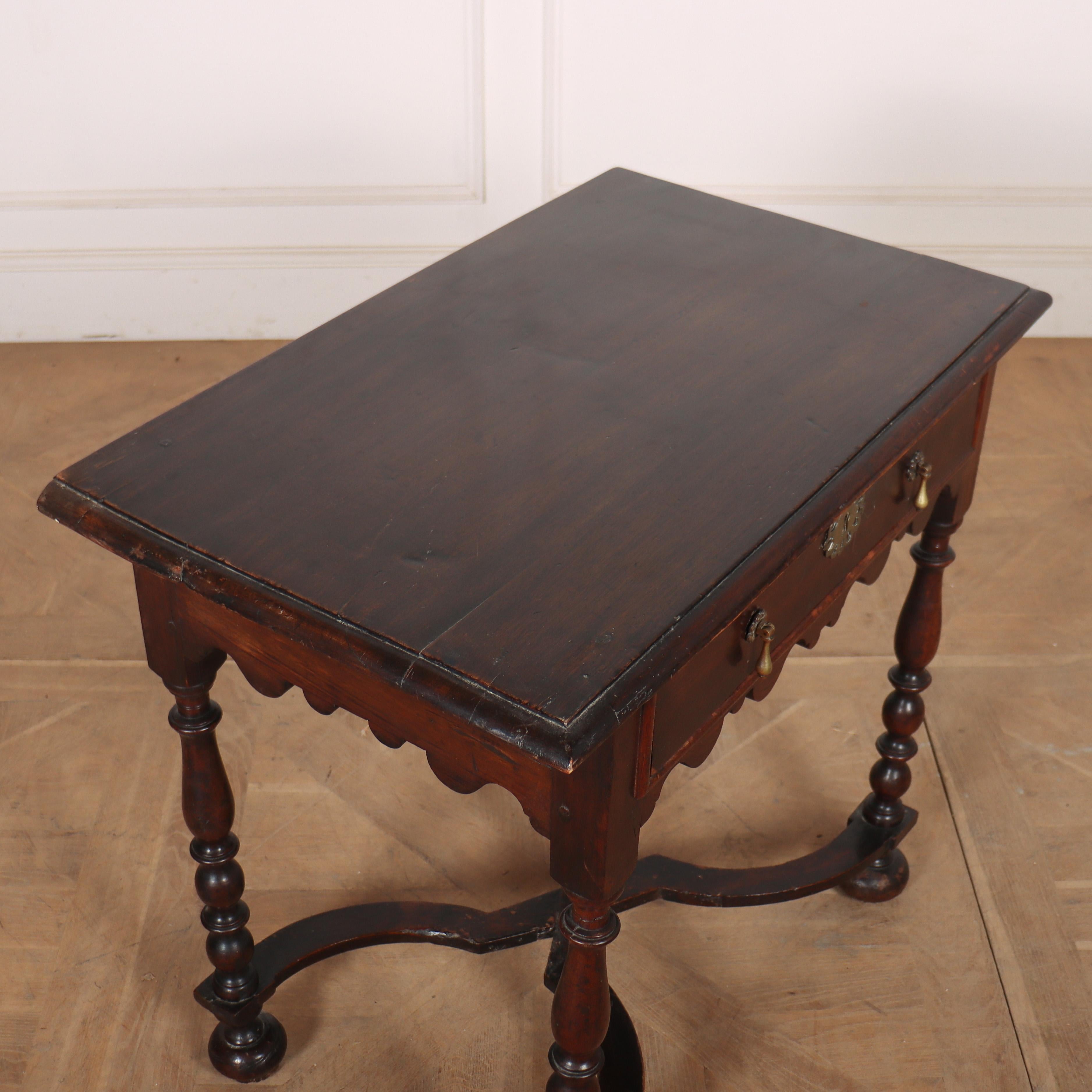 Oak 18th Century English Side Table For Sale