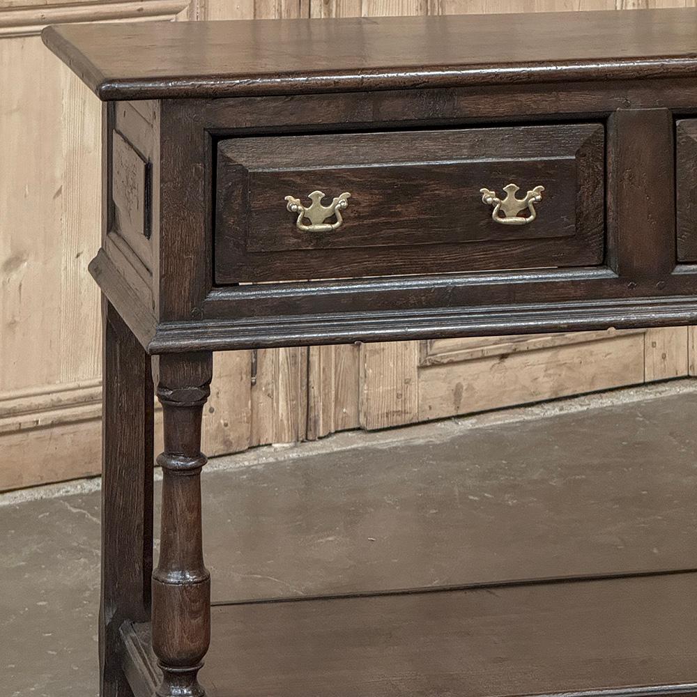 18th Century English Sideboard ~ Credenza ~ Sofa Table In Good Condition For Sale In Dallas, TX