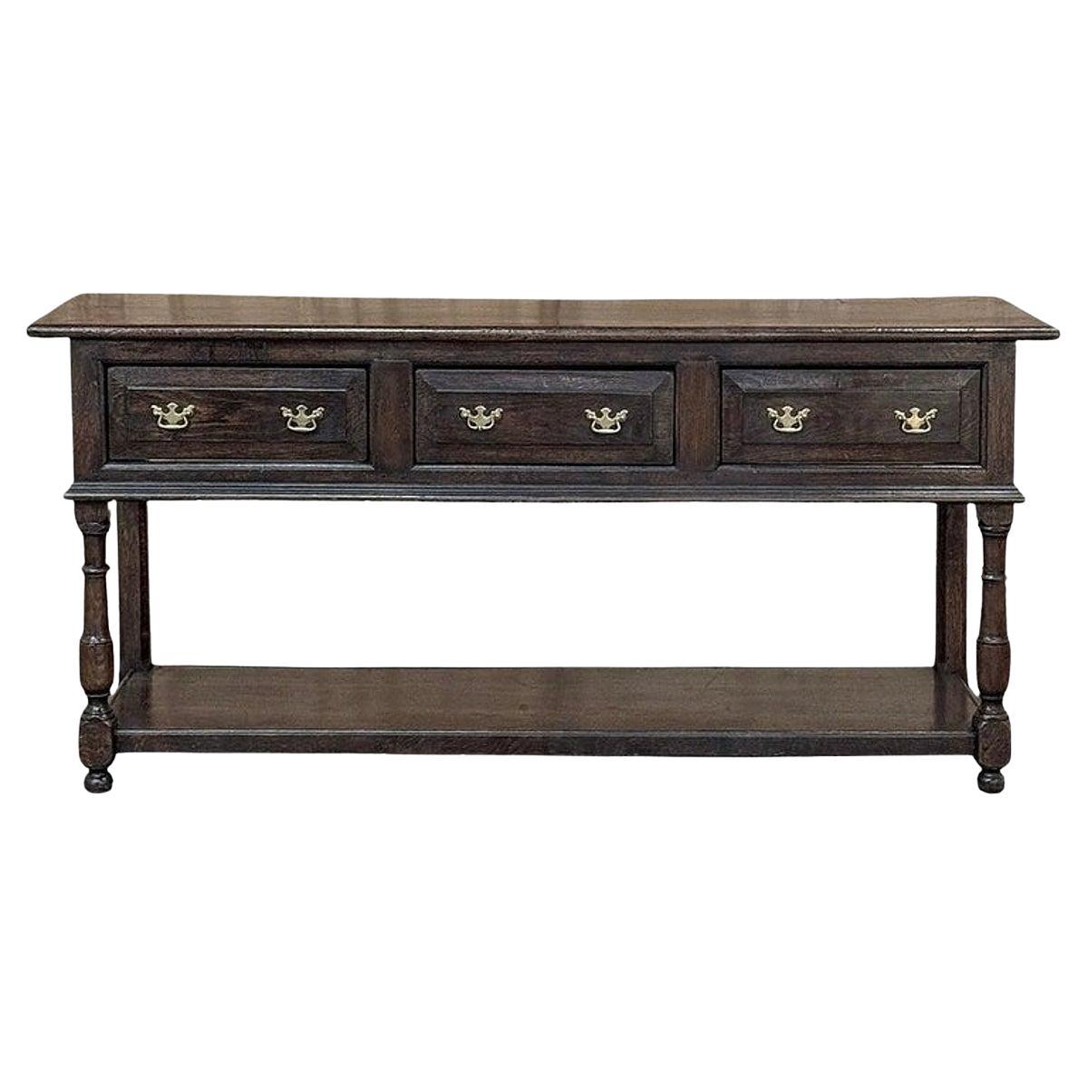 18th Century English Sideboard ~ Credenza ~ Sofa Table For Sale