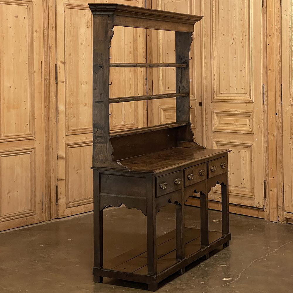 18th Century English Sideboard with Plate Rack For Sale 8