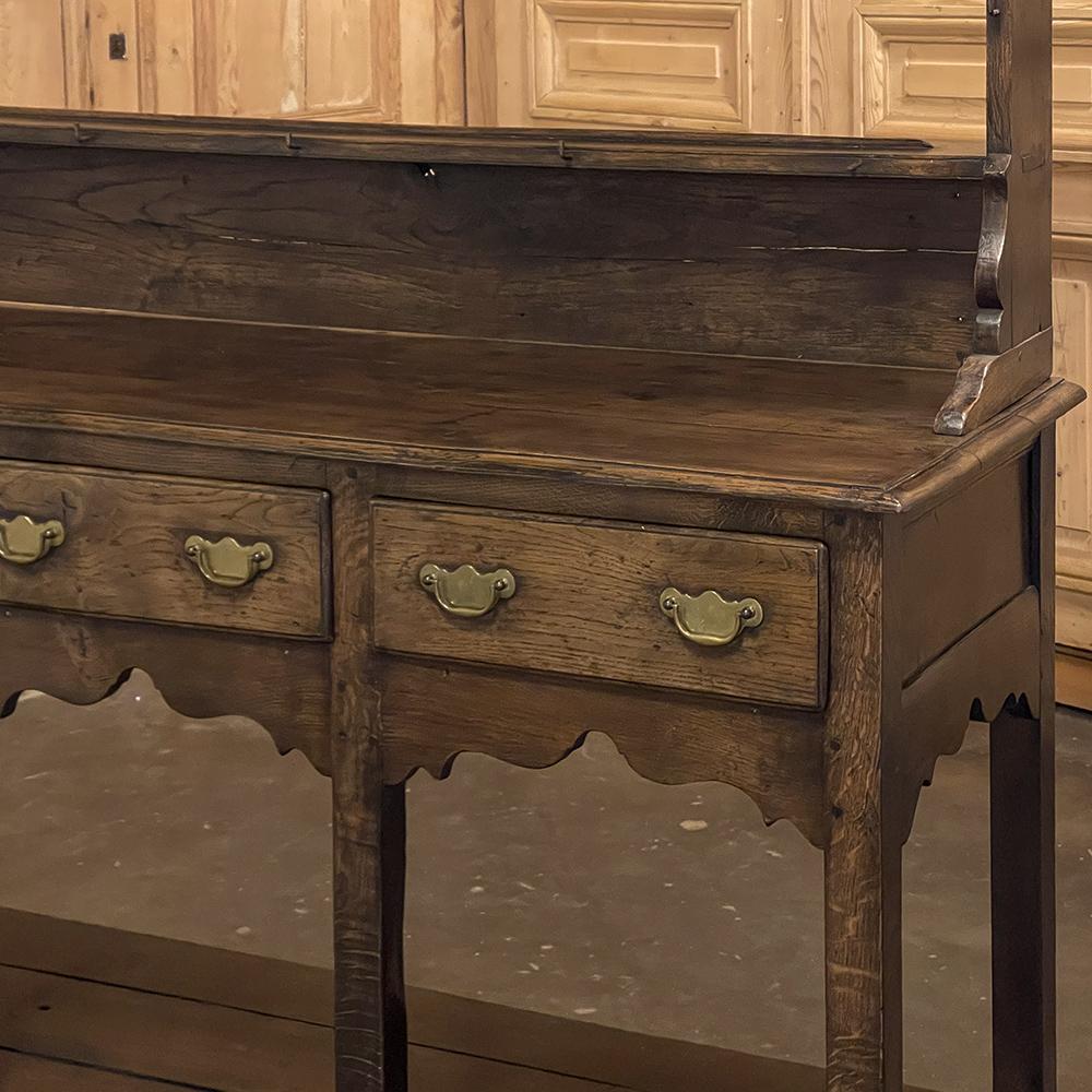 18th Century English Sideboard with Plate Rack For Sale 11