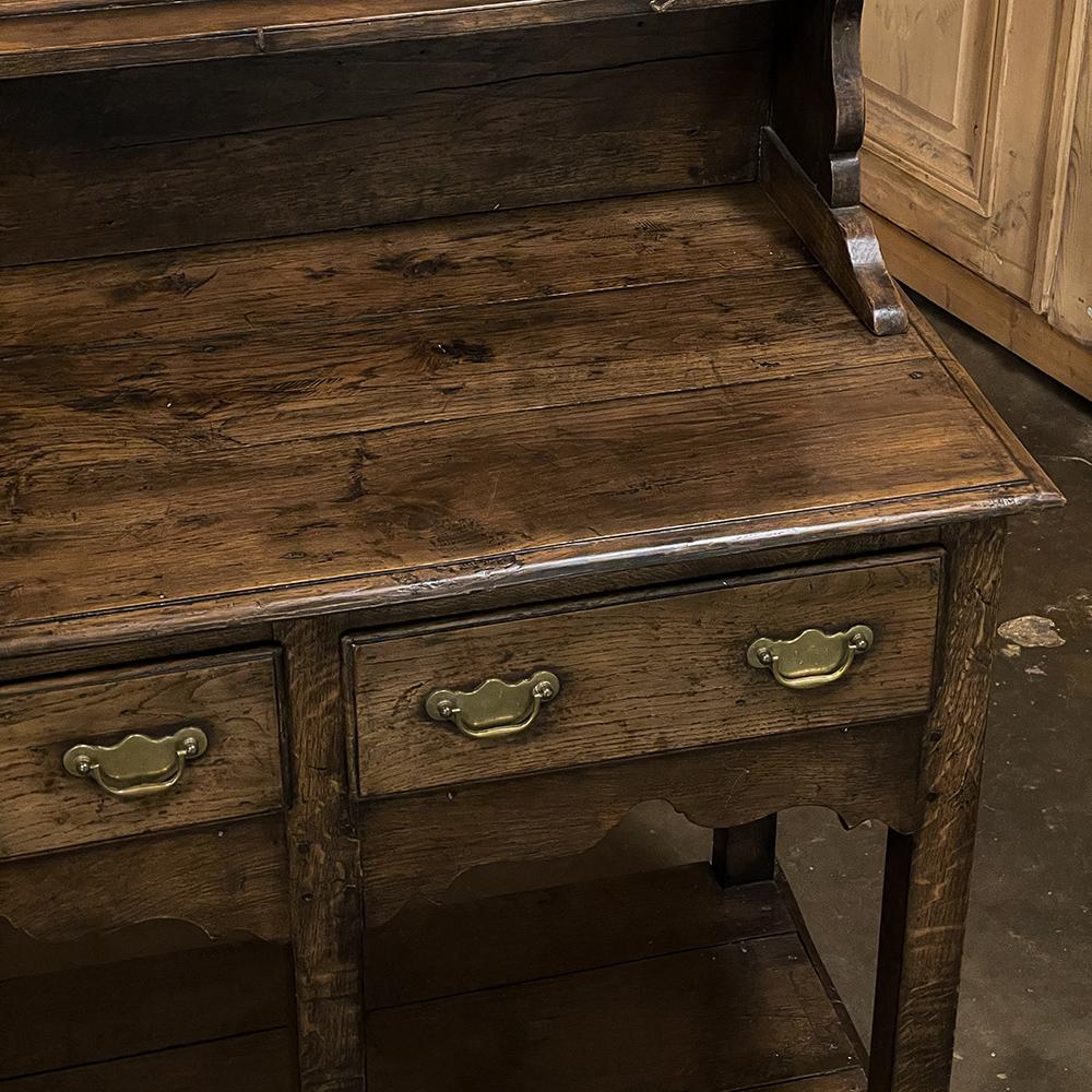 18th Century English Sideboard with Plate Rack For Sale 1