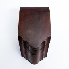 Boîte à couteaux à façade pliante anglaise du 18ème siècle