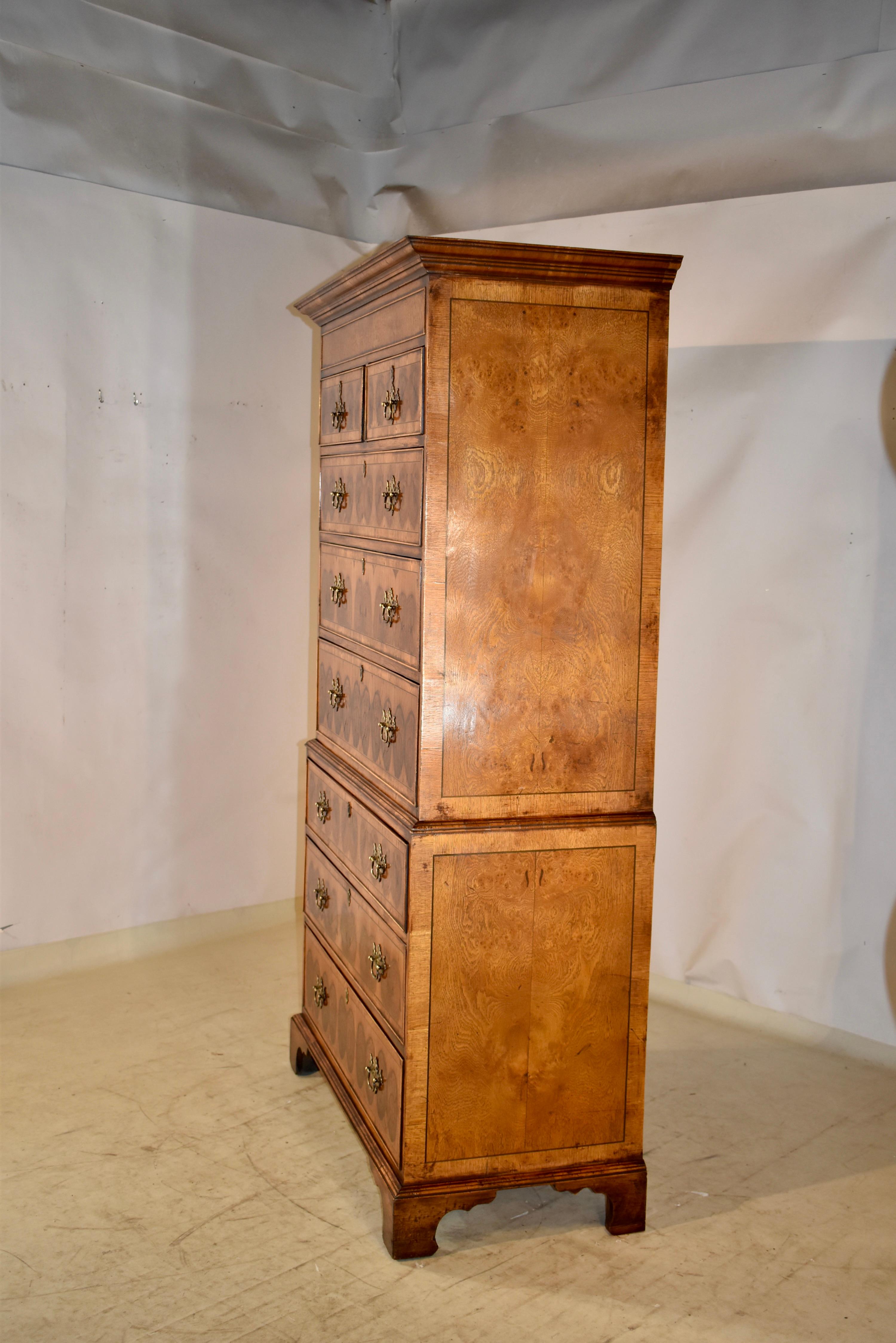 18th Century English Tall Chest For Sale 2