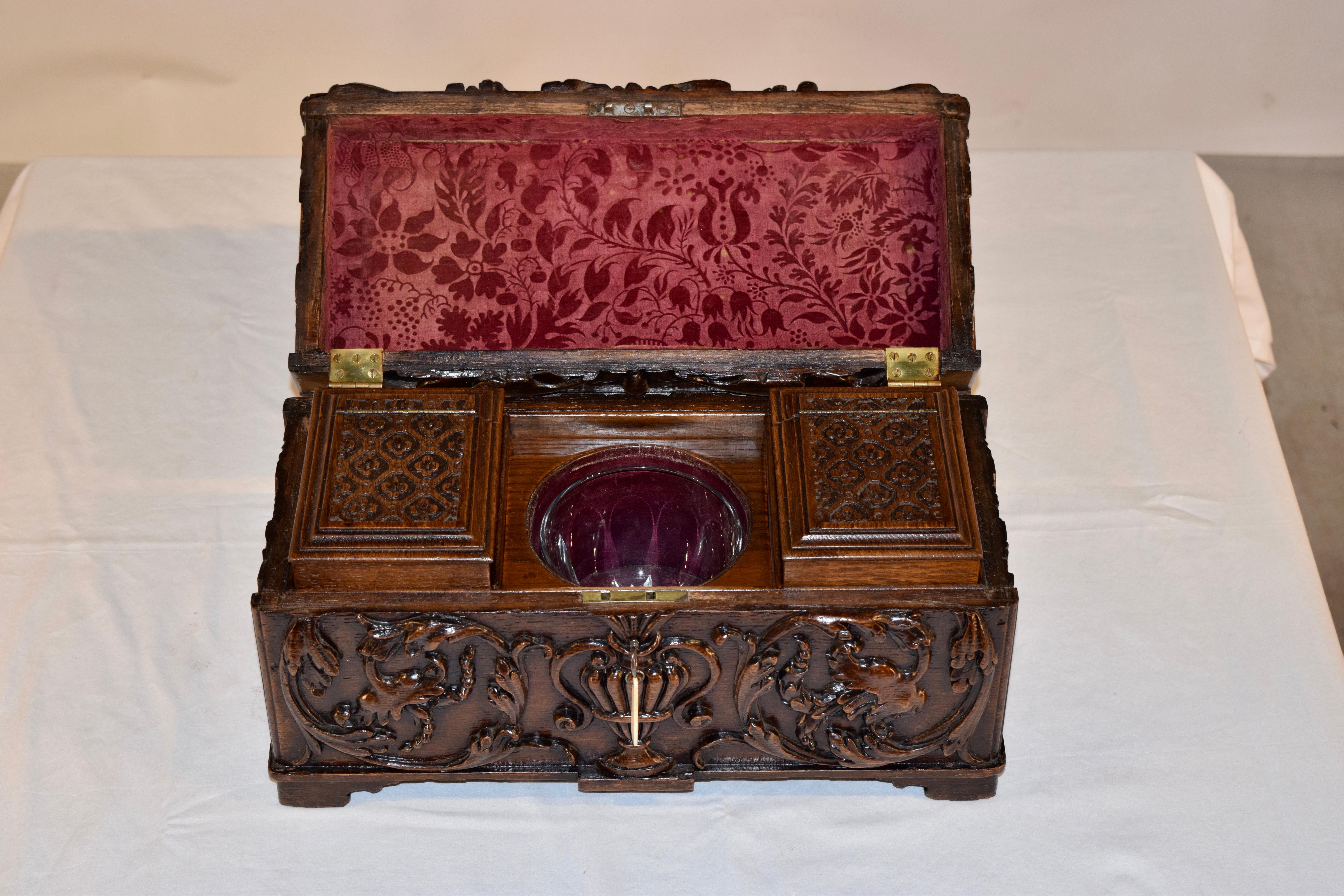 Oak 18th Century English Tea Caddy