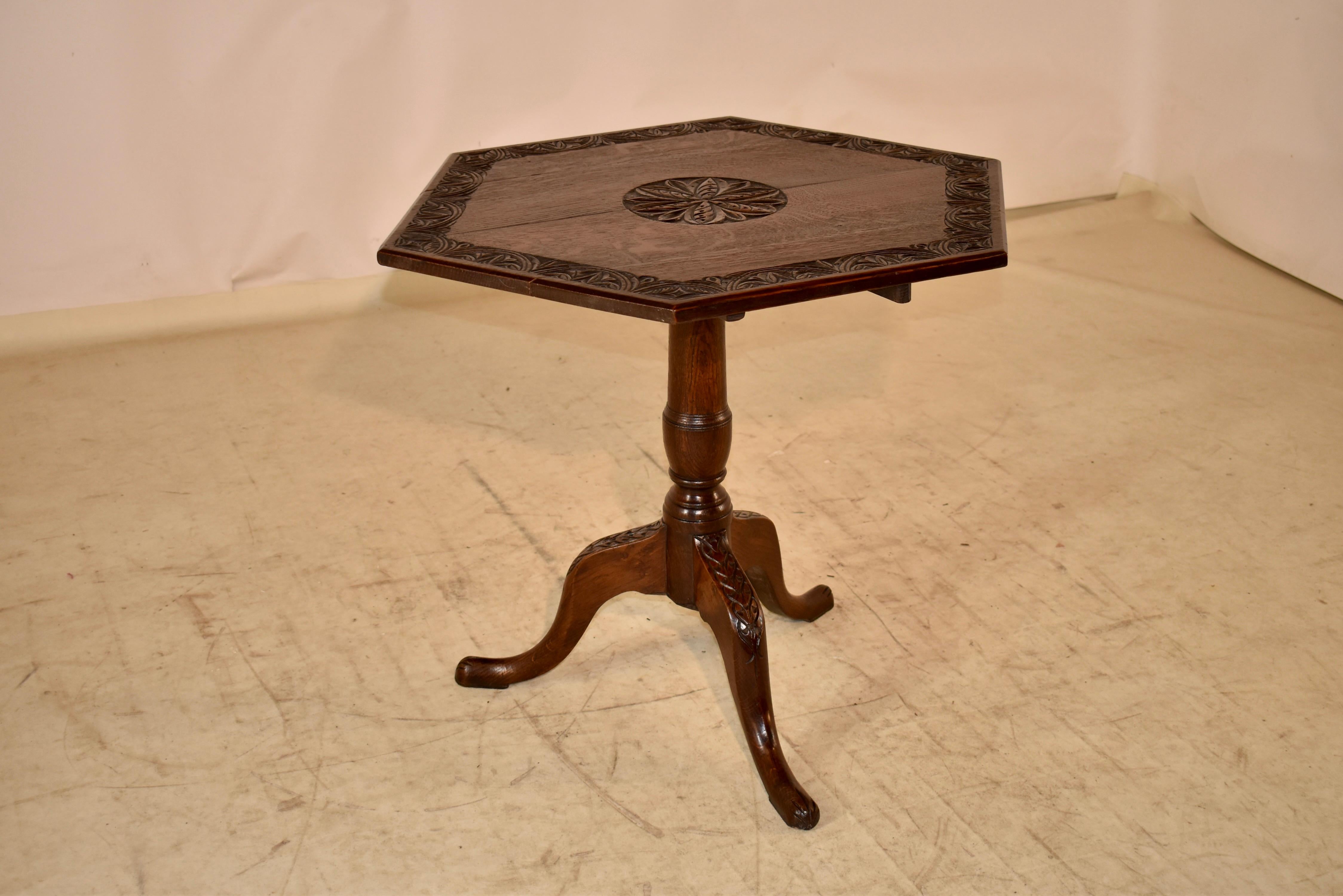 18th Century English Tilt Top Side Table For Sale 2