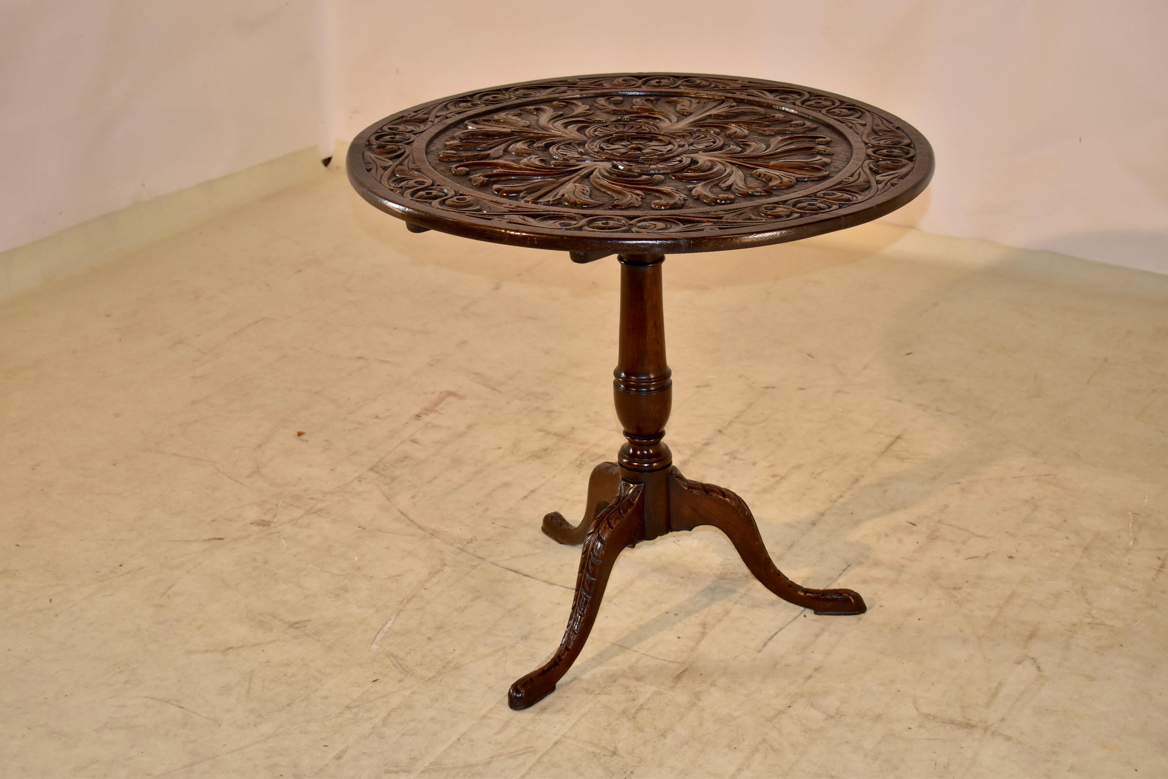 18th Century and Earlier 18th Century English Tilt-Top Table