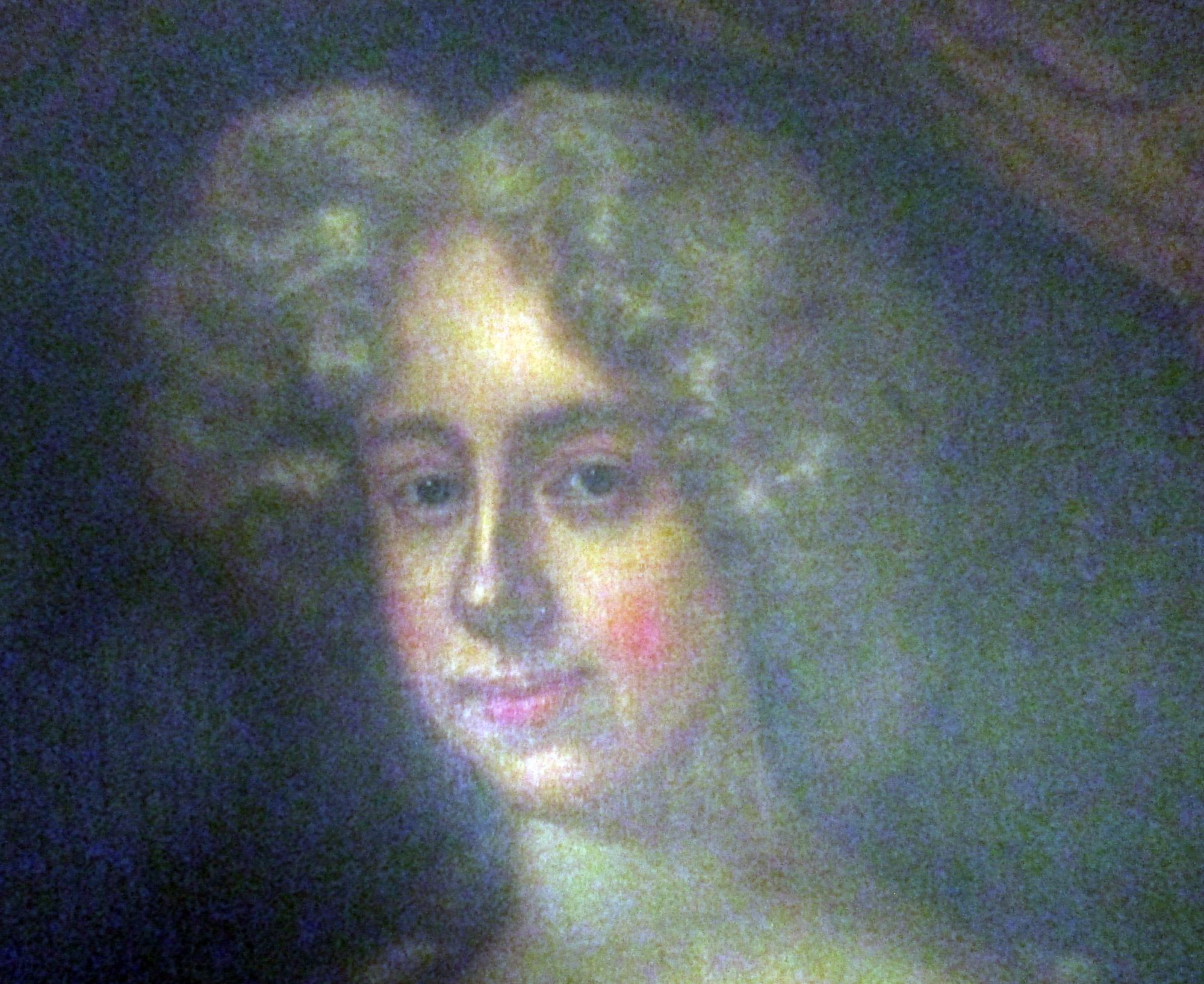 Englisch betitelte Dame mit Wappen aus dem 18.  Porträt  Ölgemälde Vergoldeter Rahmen im Angebot 4