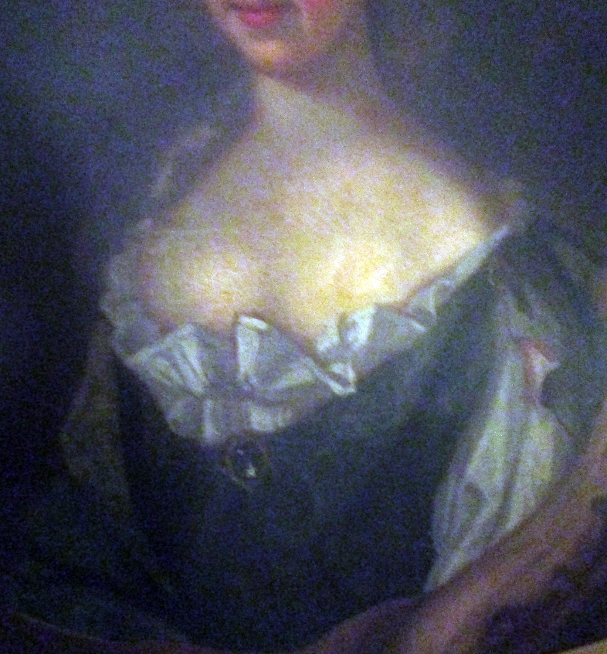 Englisch betitelte Dame mit Wappen aus dem 18.  Porträt  Ölgemälde Vergoldeter Rahmen im Angebot 5