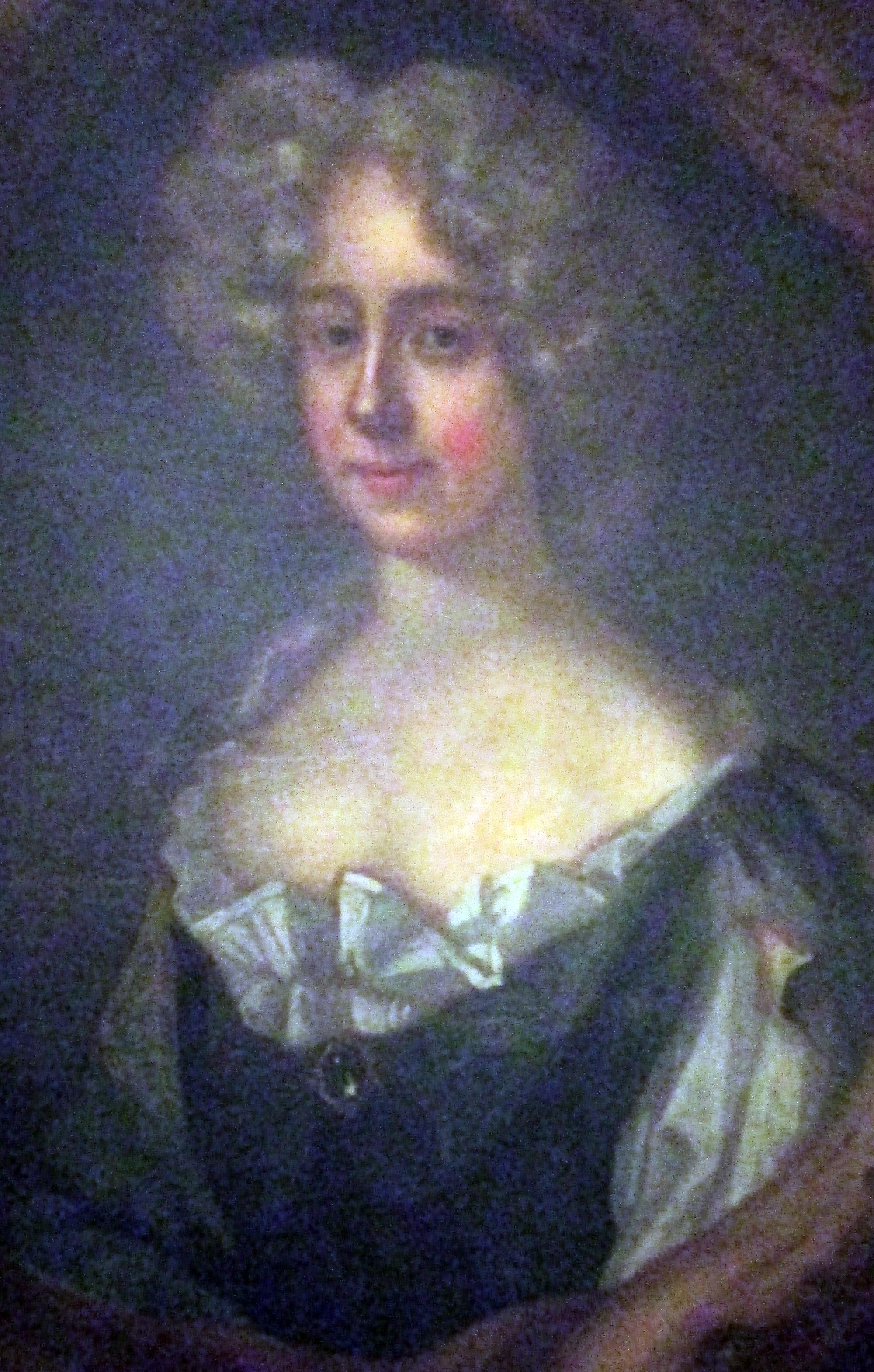 Englisch betitelte Dame mit Wappen aus dem 18.  Porträt  Ölgemälde Vergoldeter Rahmen im Angebot 2