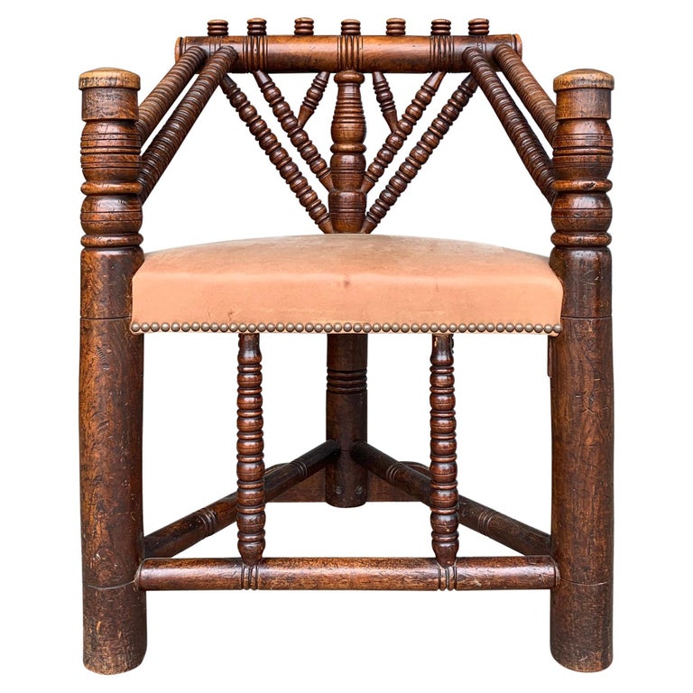 18th Century English Turner's Chair For Sale