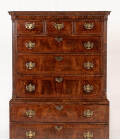 18th Century English Walnut Chest on Chest