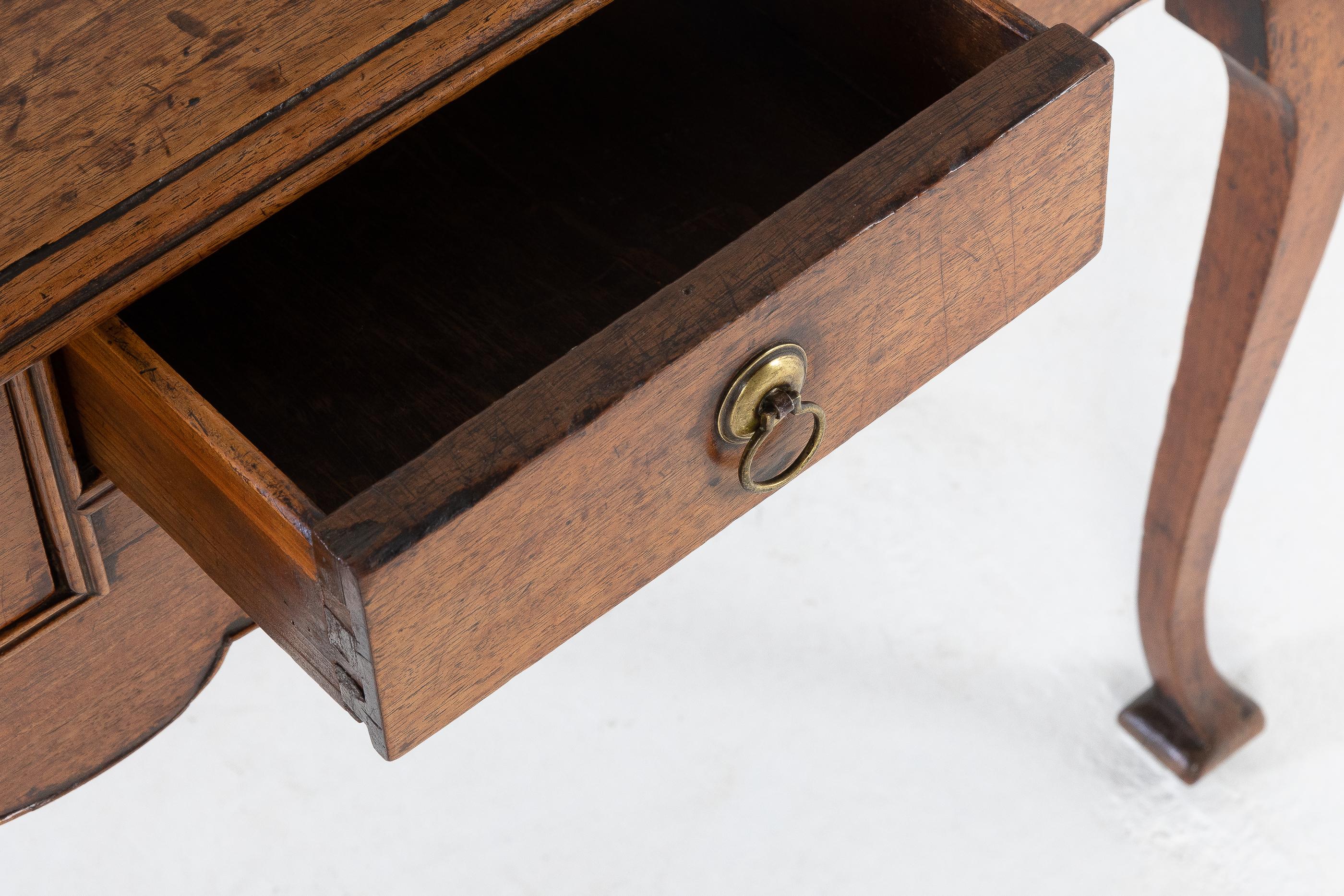 18th Century English Walnut Lowboy 4