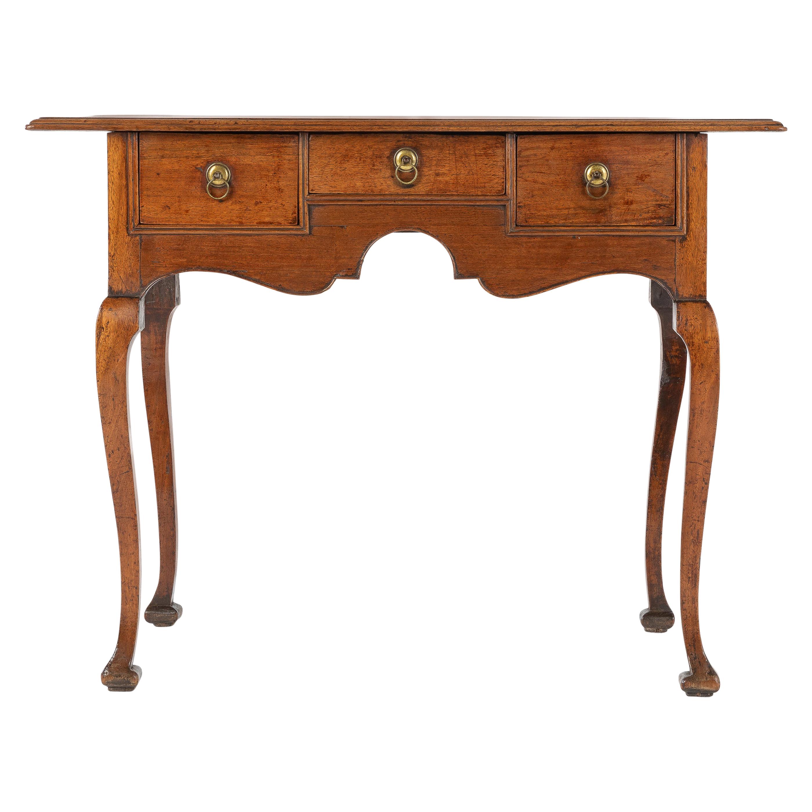 18th Century English Walnut Lowboy