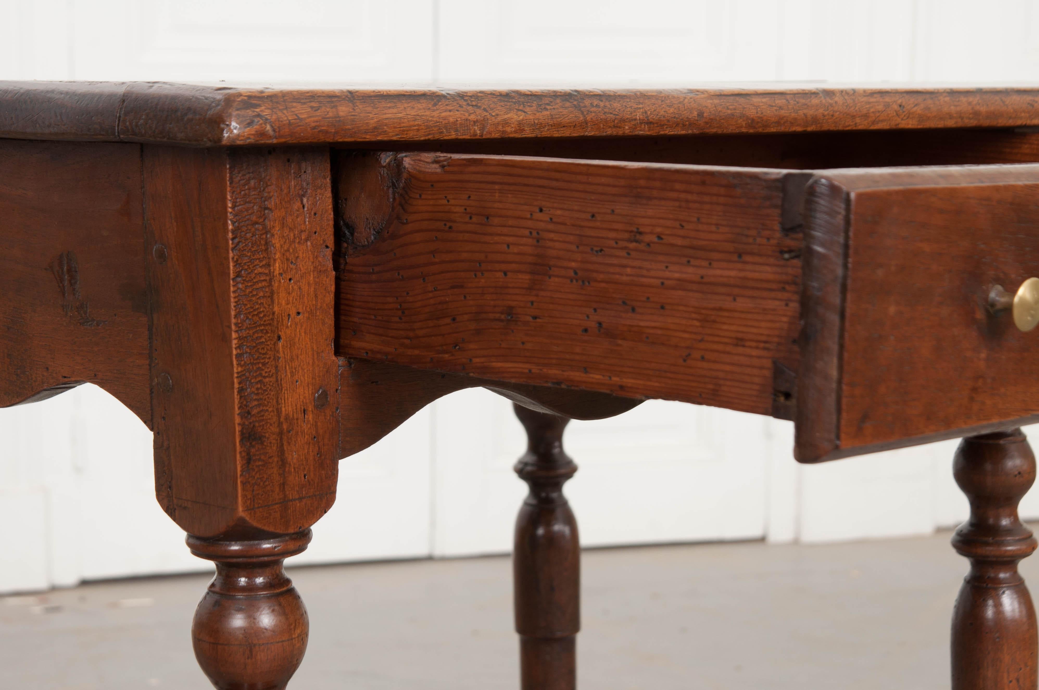 Patinated 18th Century English Walnut Table