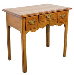 18th Century English Walnut Dressing / Bedside Table Circa 1750