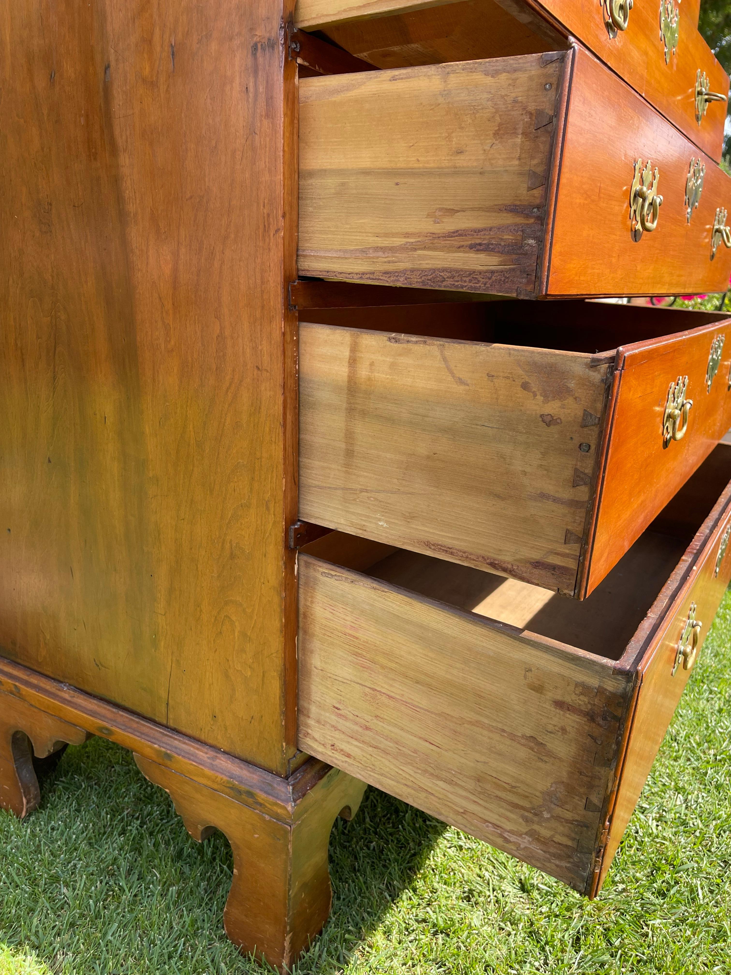 18th Century, English Weekly Cabinet in Mahogany For Sale 6