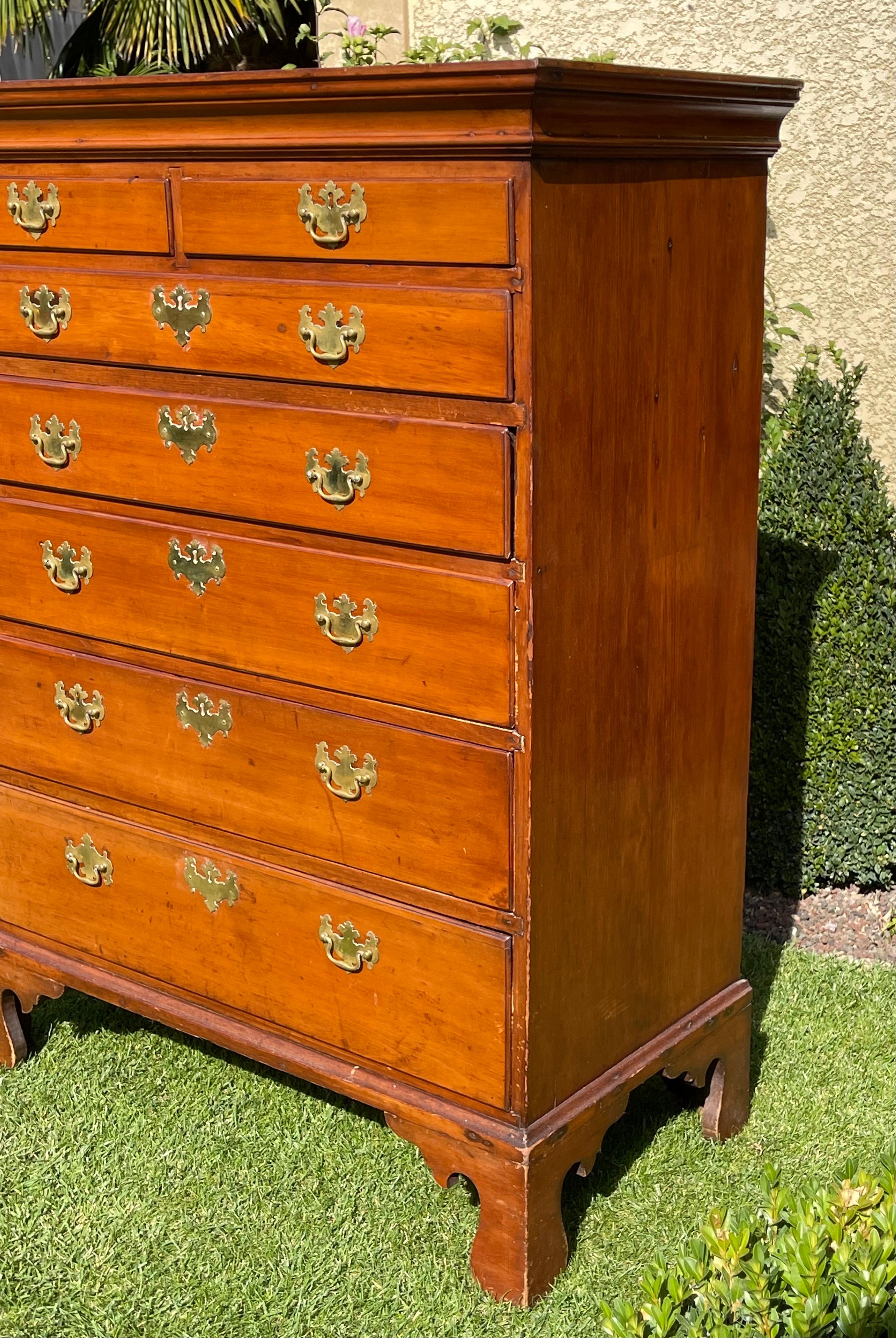 18th Century, English Weekly Cabinet in Mahogany For Sale 9