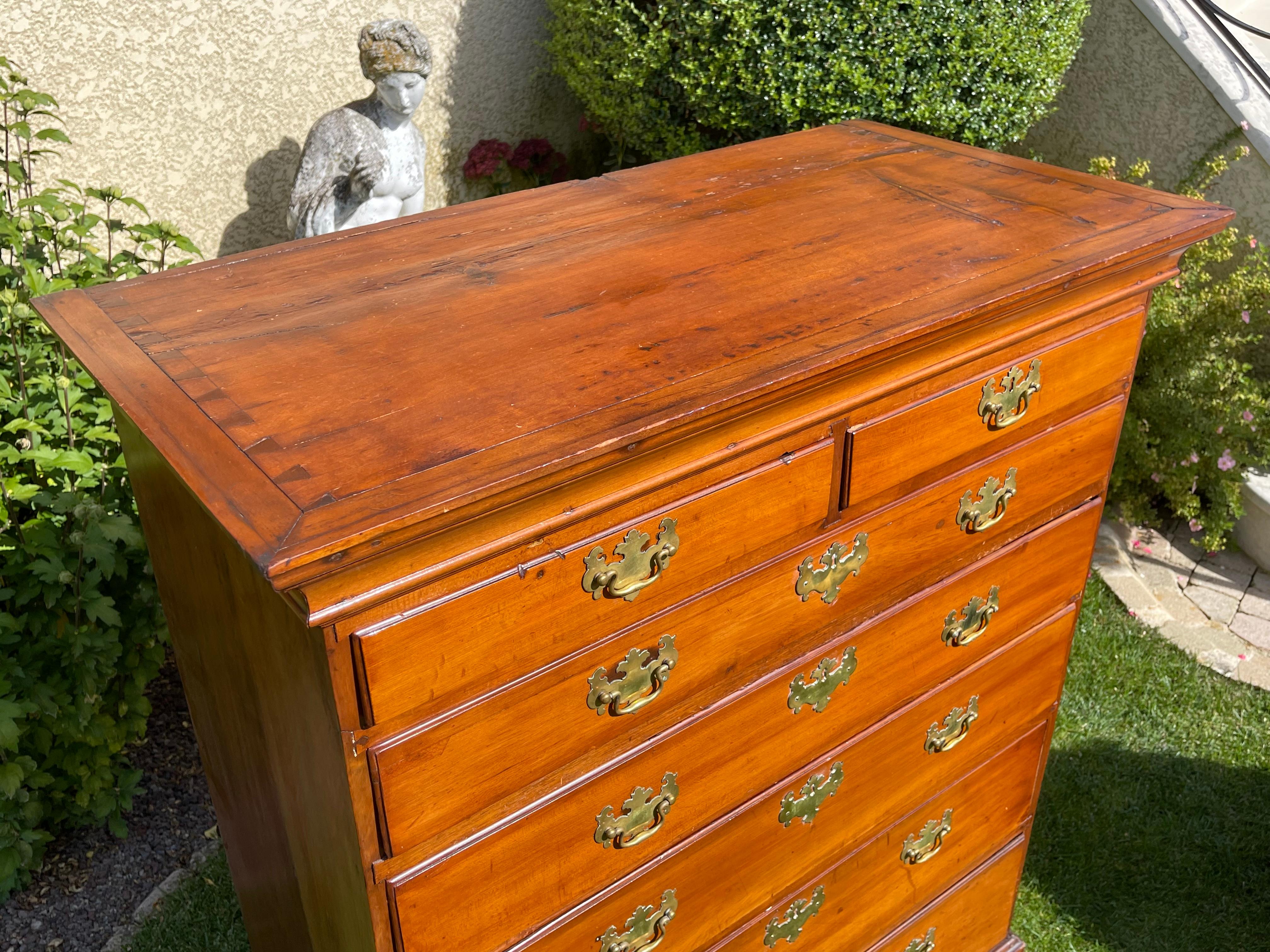 18th Century, English Weekly Cabinet in Mahogany For Sale 2