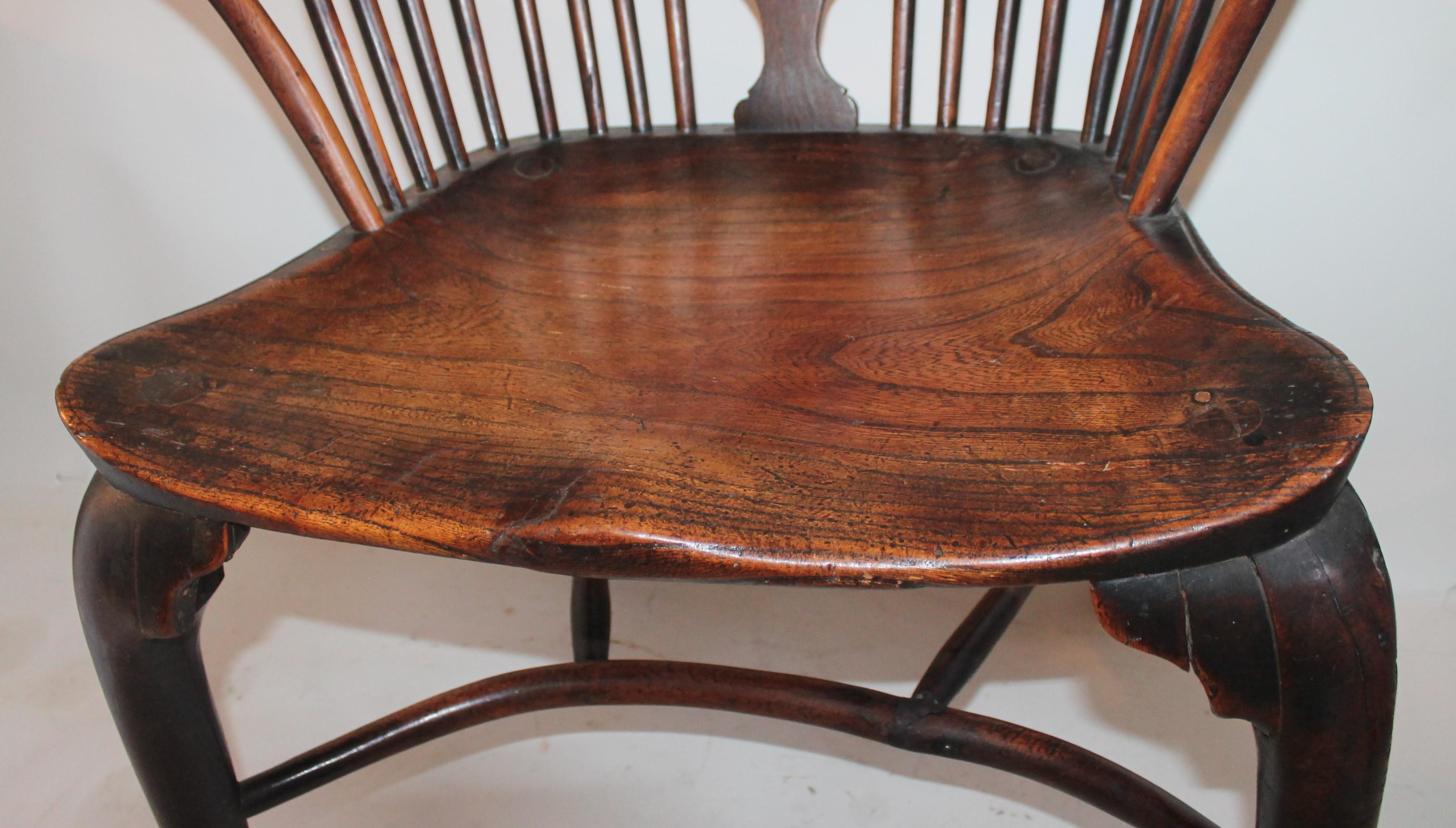 Fait main Chaise d'appoint Windsor anglaise du 18ème siècle en vente