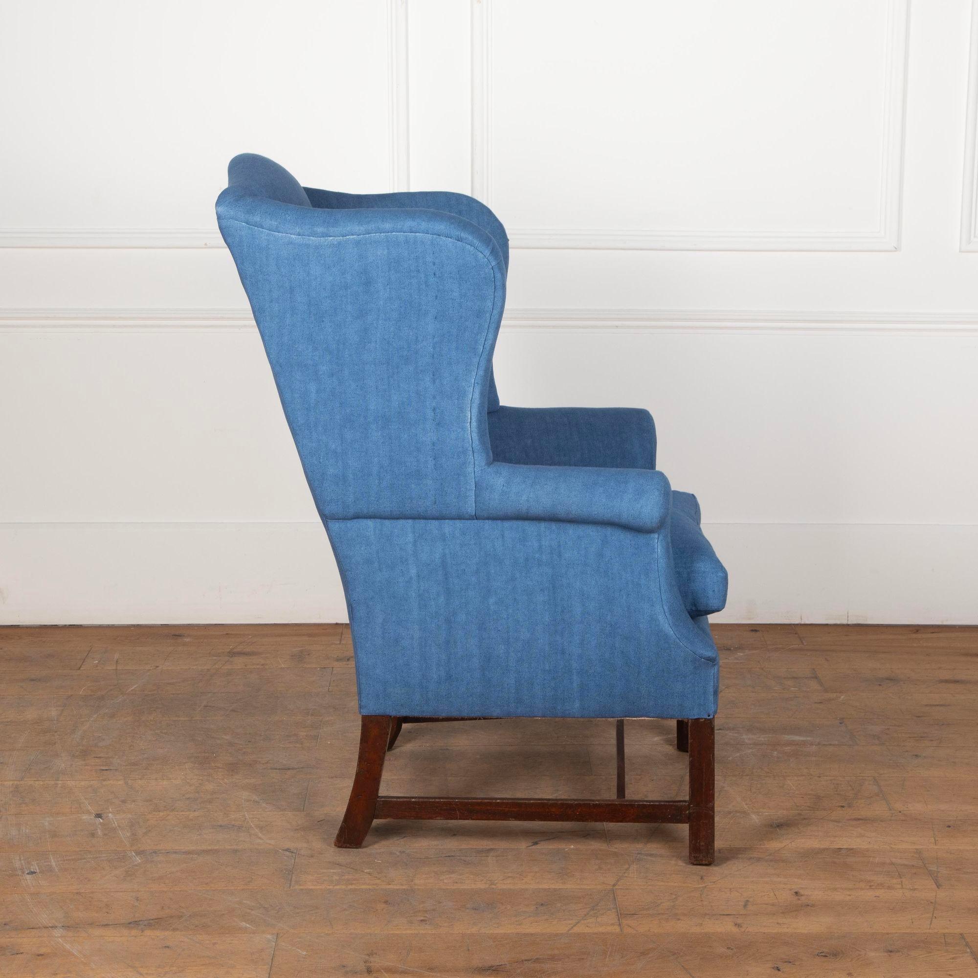 18th Century English Wingback Armchair In Good Condition For Sale In Gloucestershire, GB