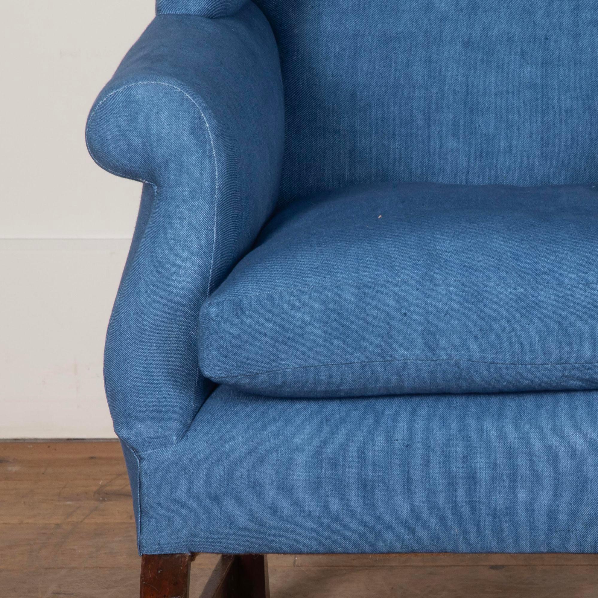 18th Century English Wingback Armchair For Sale 1