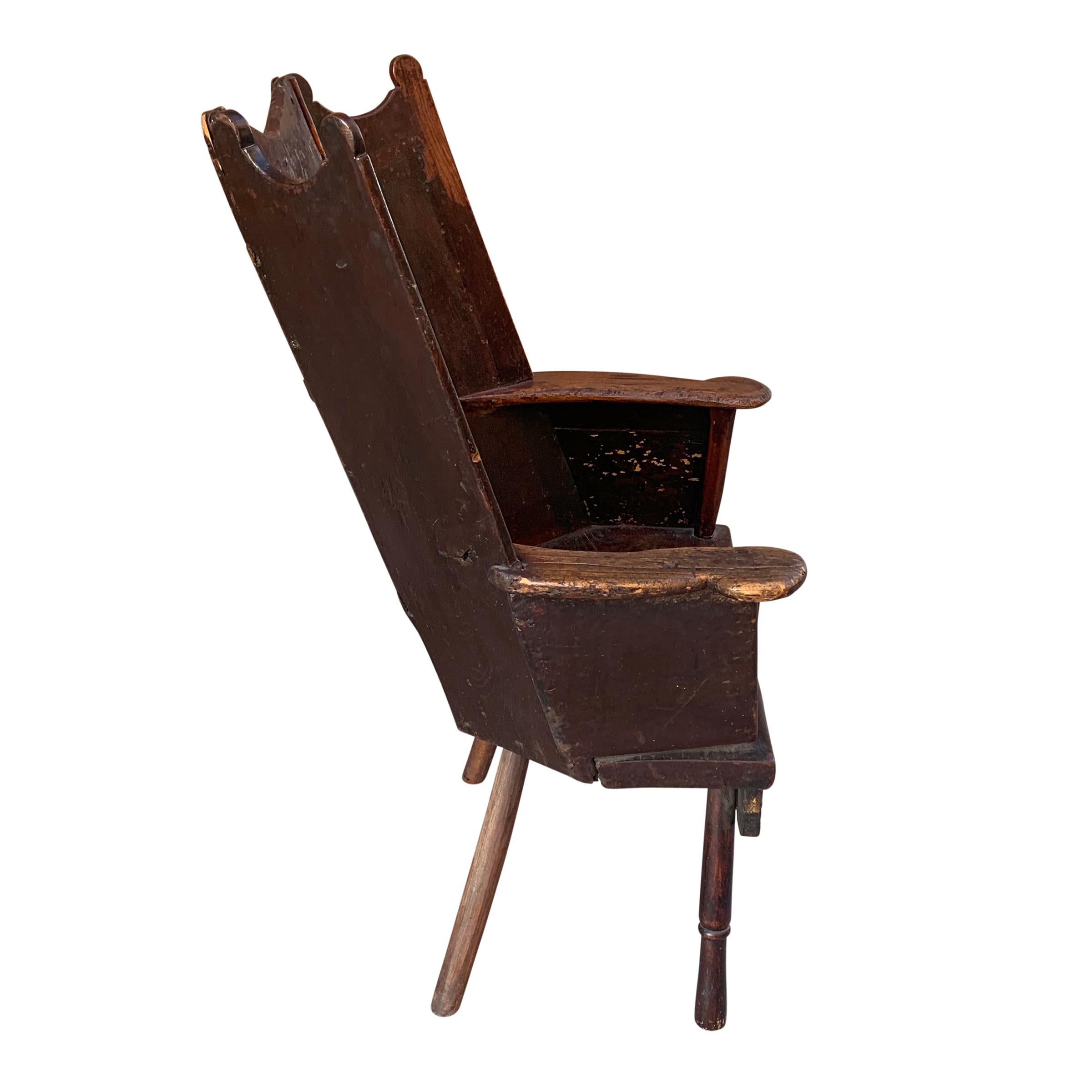 Oak 18th Century English Wingback Chair