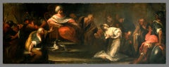 18th Century, Esther and Ahasuerus Oil Painting on Canvas