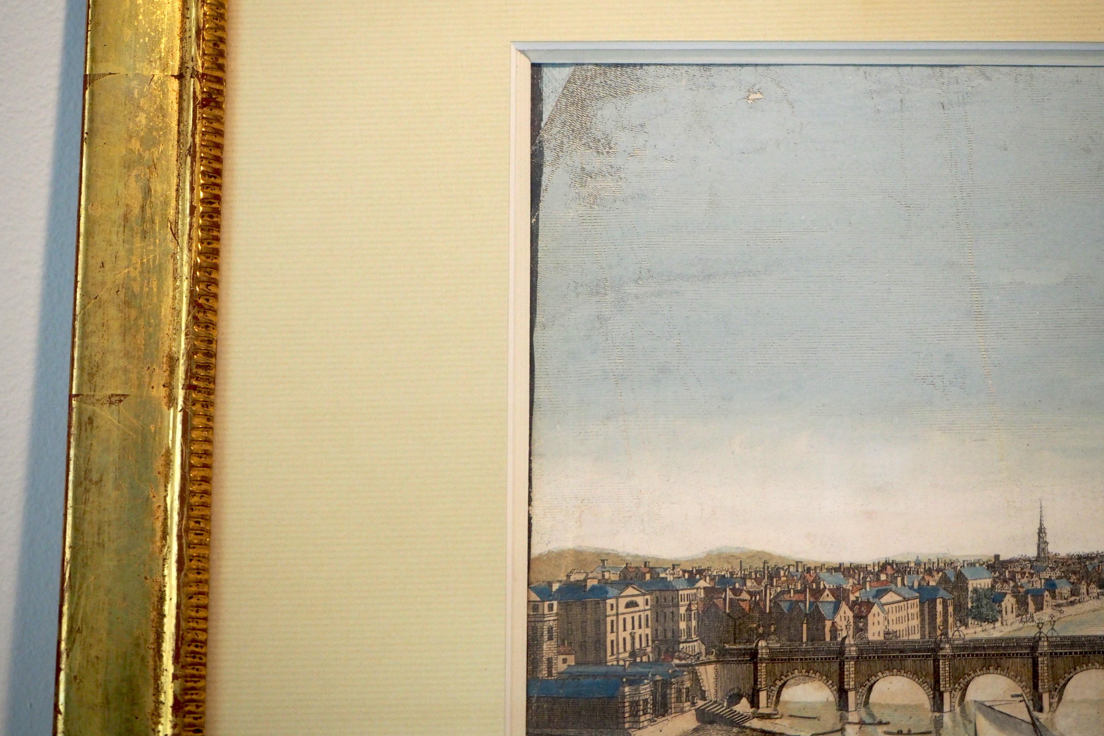 18th Century Etching of Westminster Bridge, London For Sale 9