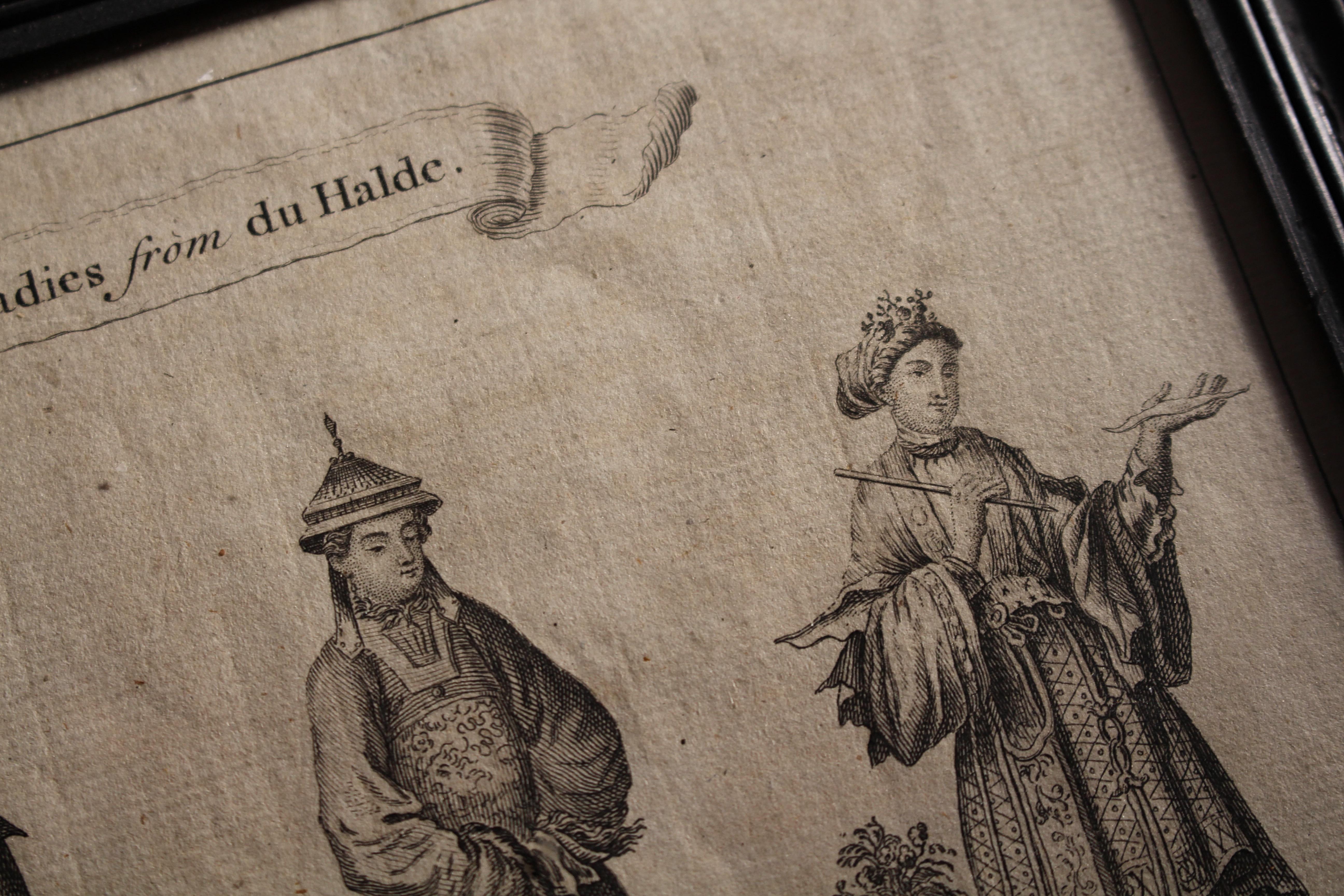 Gravures encadrées d'intérêt ethnographique d'Asie et de temples du 18e siècle en vente 4