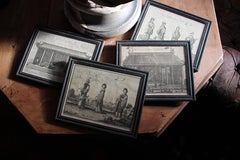 18th Century Ethnographic Interest Asian Natives & Temples Framed Engravings