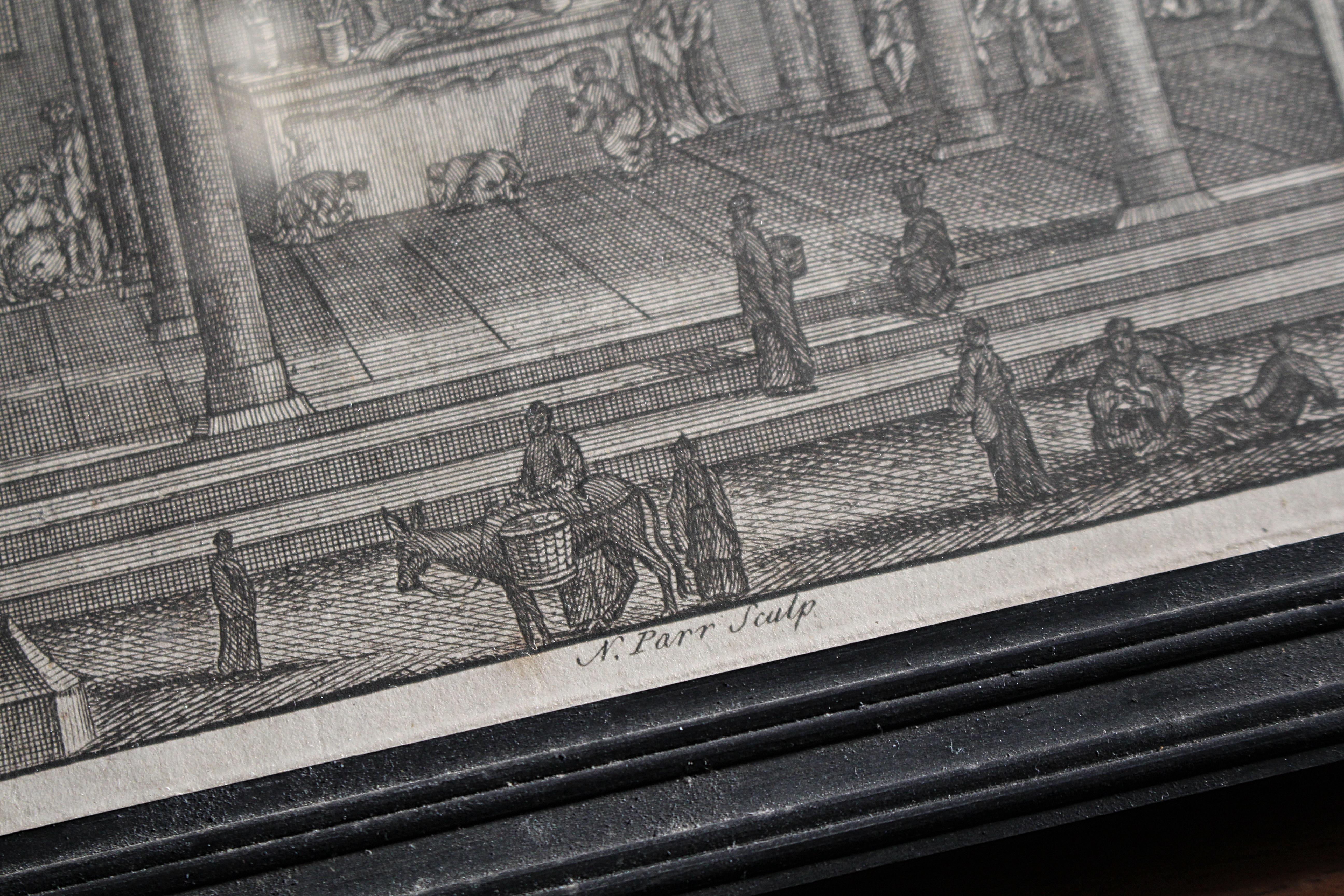 Gravures encadrées d'intérêt ethnographique d'Asie et de temples du 18e siècle en vente 2
