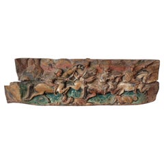 Élément architectural européen sculpté du 18ème siècle