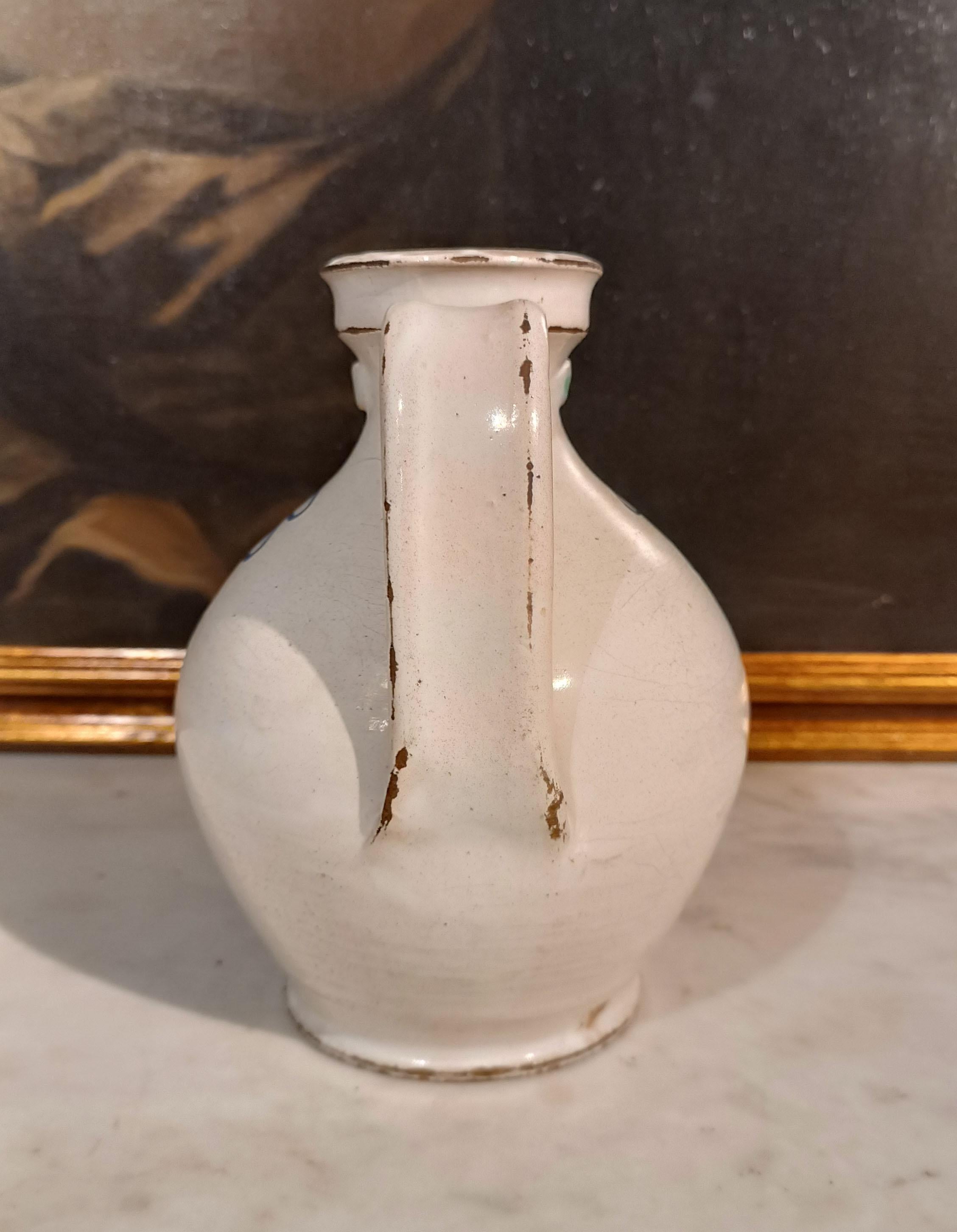 18th CENTURY FAENZA PHARMACY JUG  In Good Condition In Firenze, FI