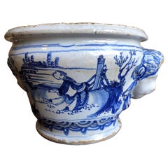18th Century Faience Cachepot from Nevers