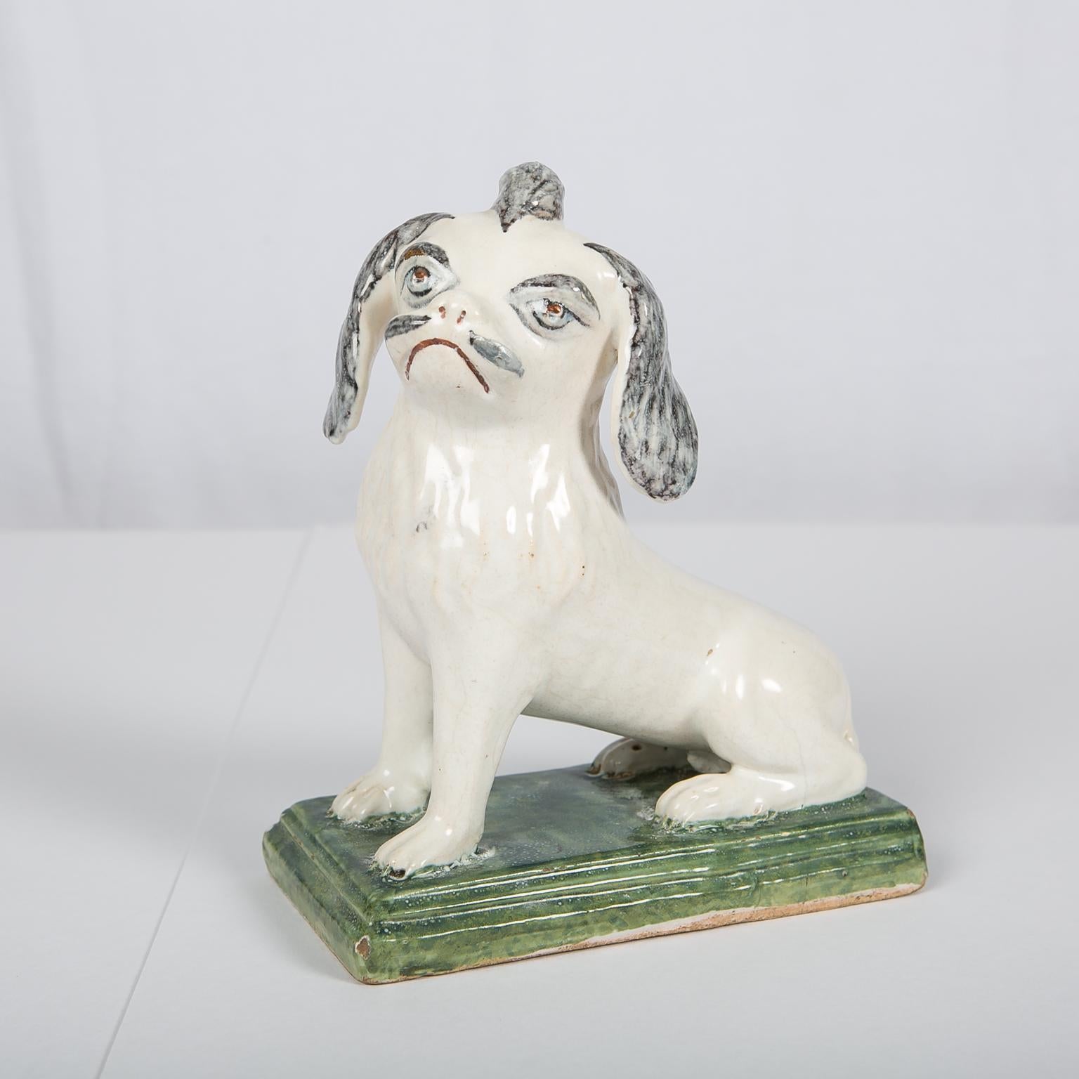 Pekingese Puppy 18th Century French Faience Made in Rouen Circa 1760 4