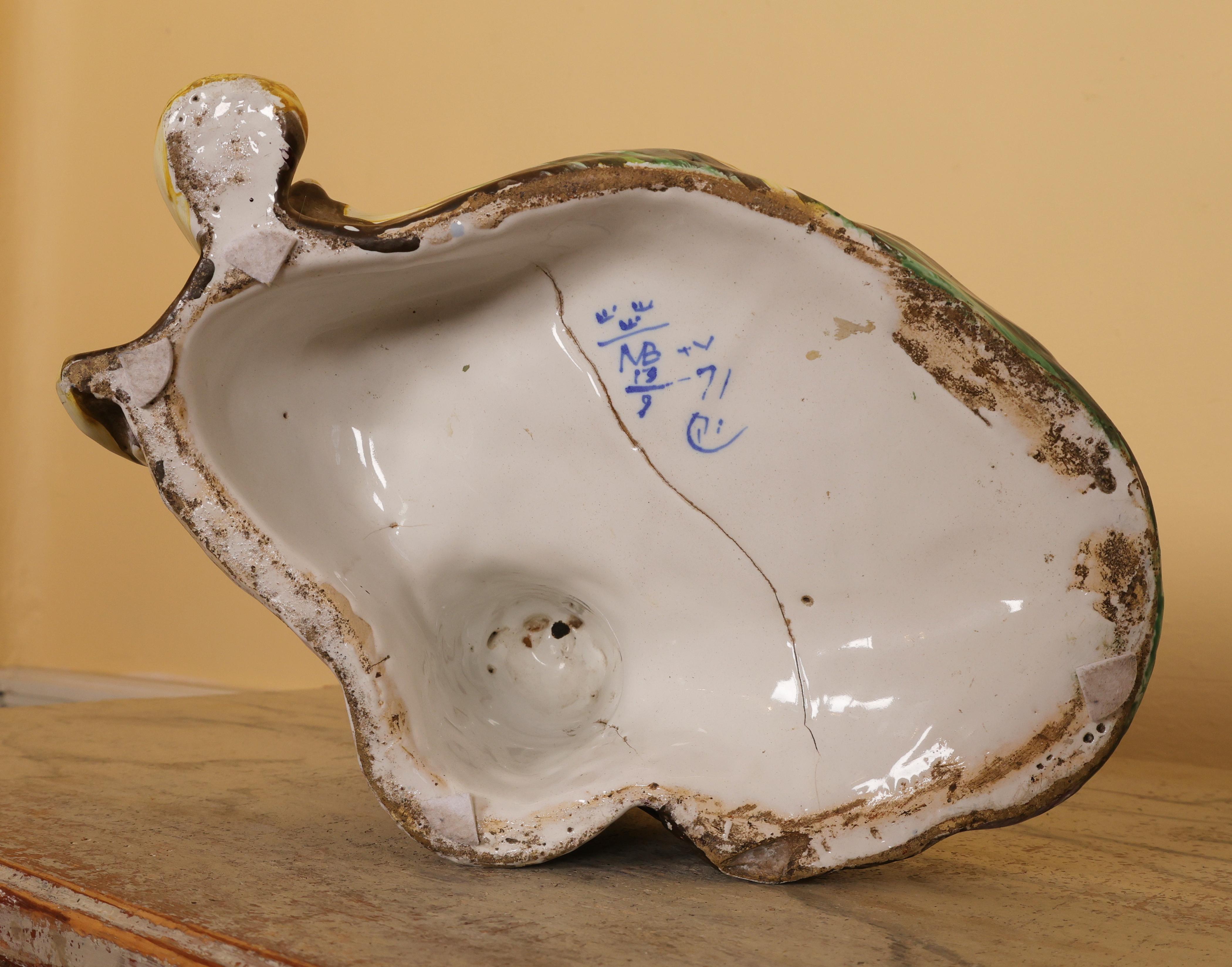 Vaso da terrazza in maiolica del XVIII secolo in vendita 4
