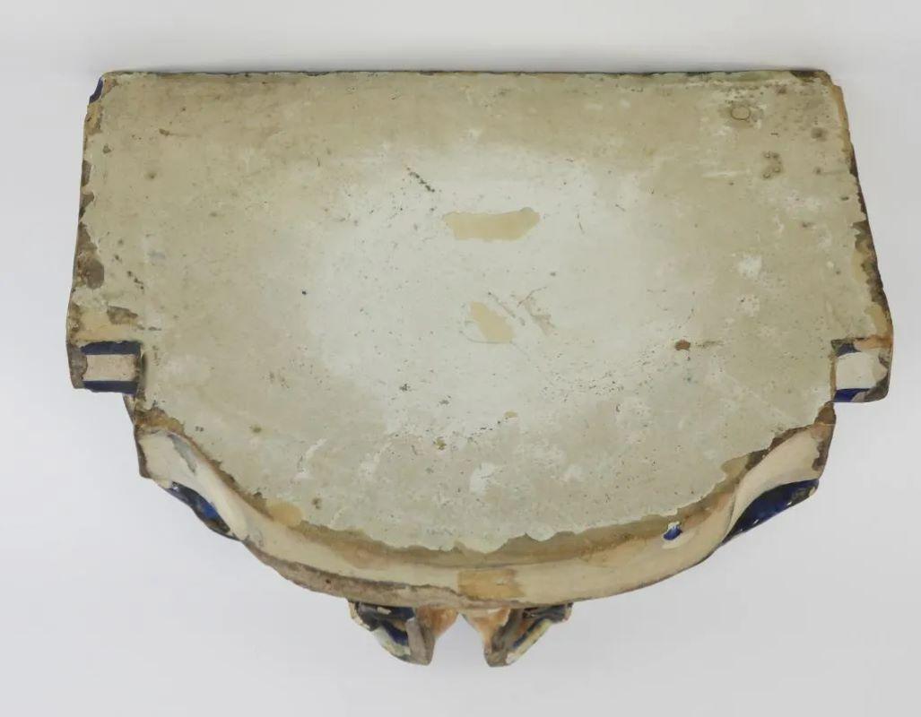 18th Century Faience Wall Bracket For Sale 2