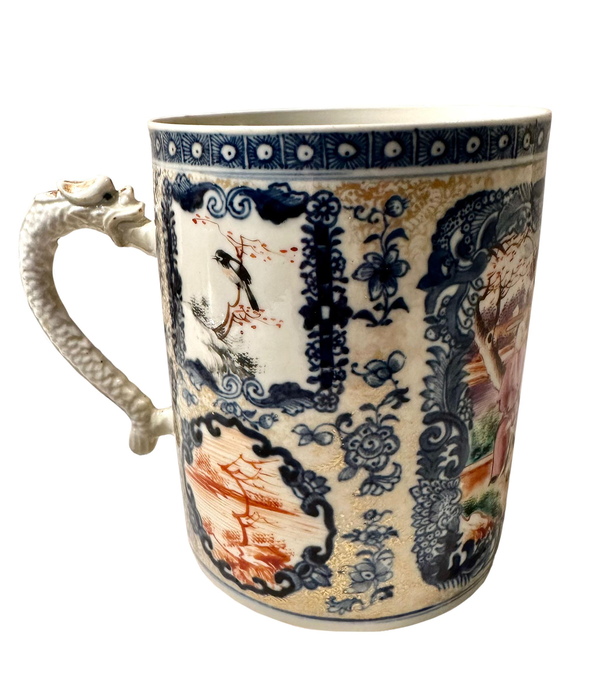 Chinese 18th Century Famille Rose Tankard For Sale