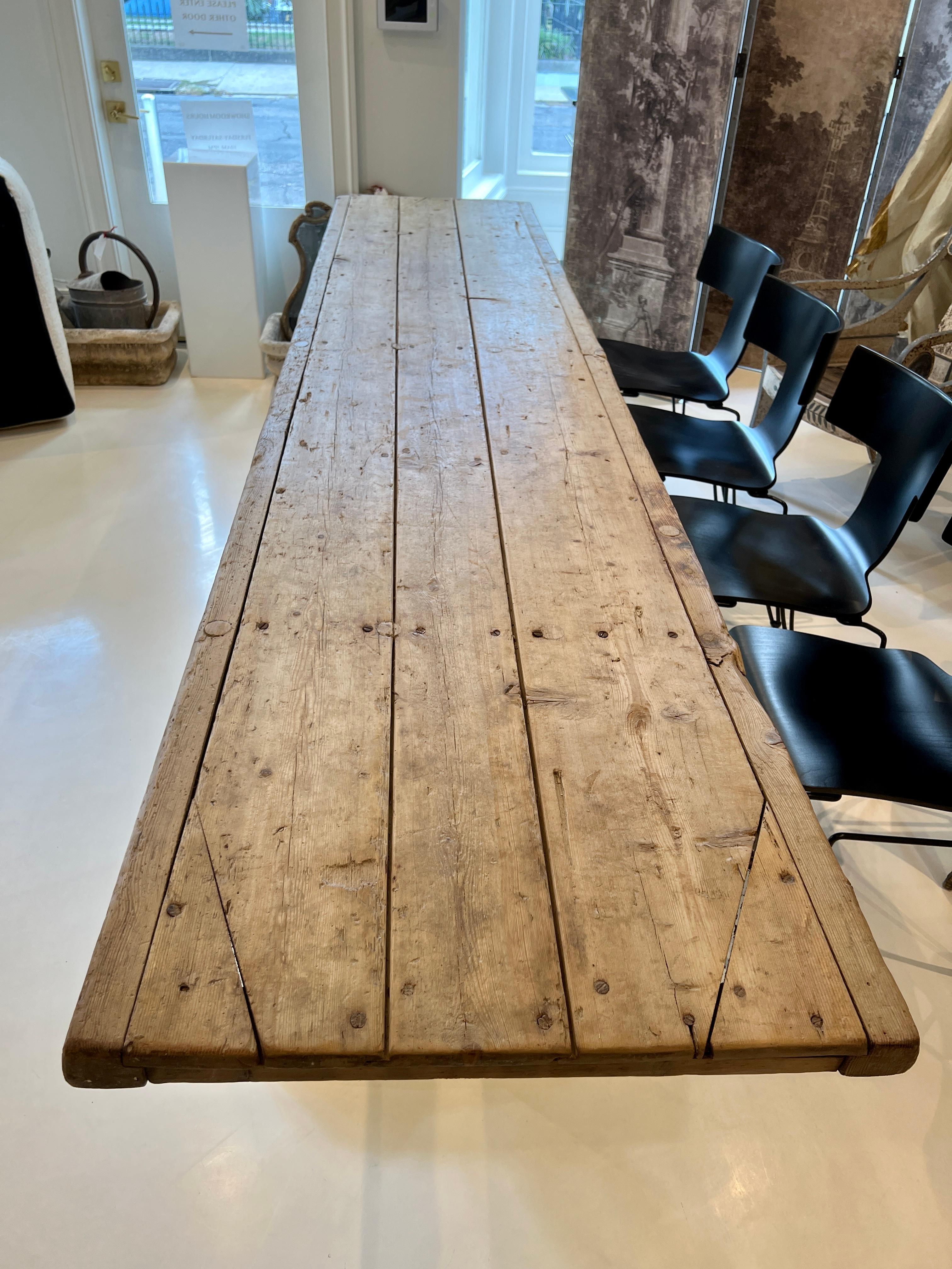 French 18th Century Farm Table For Sale